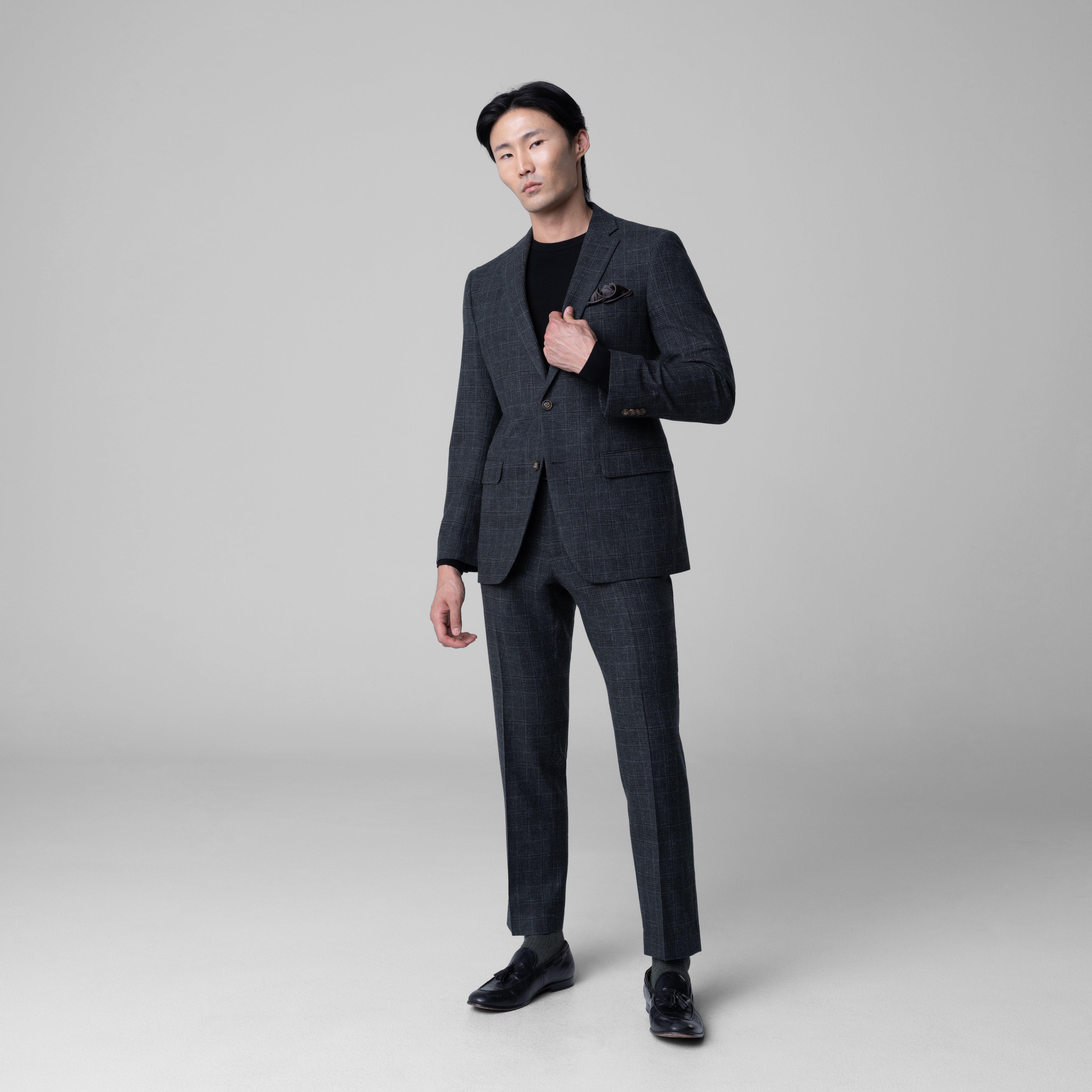 Green suit - Montafia Plaid Design from Italian Indochino Collection