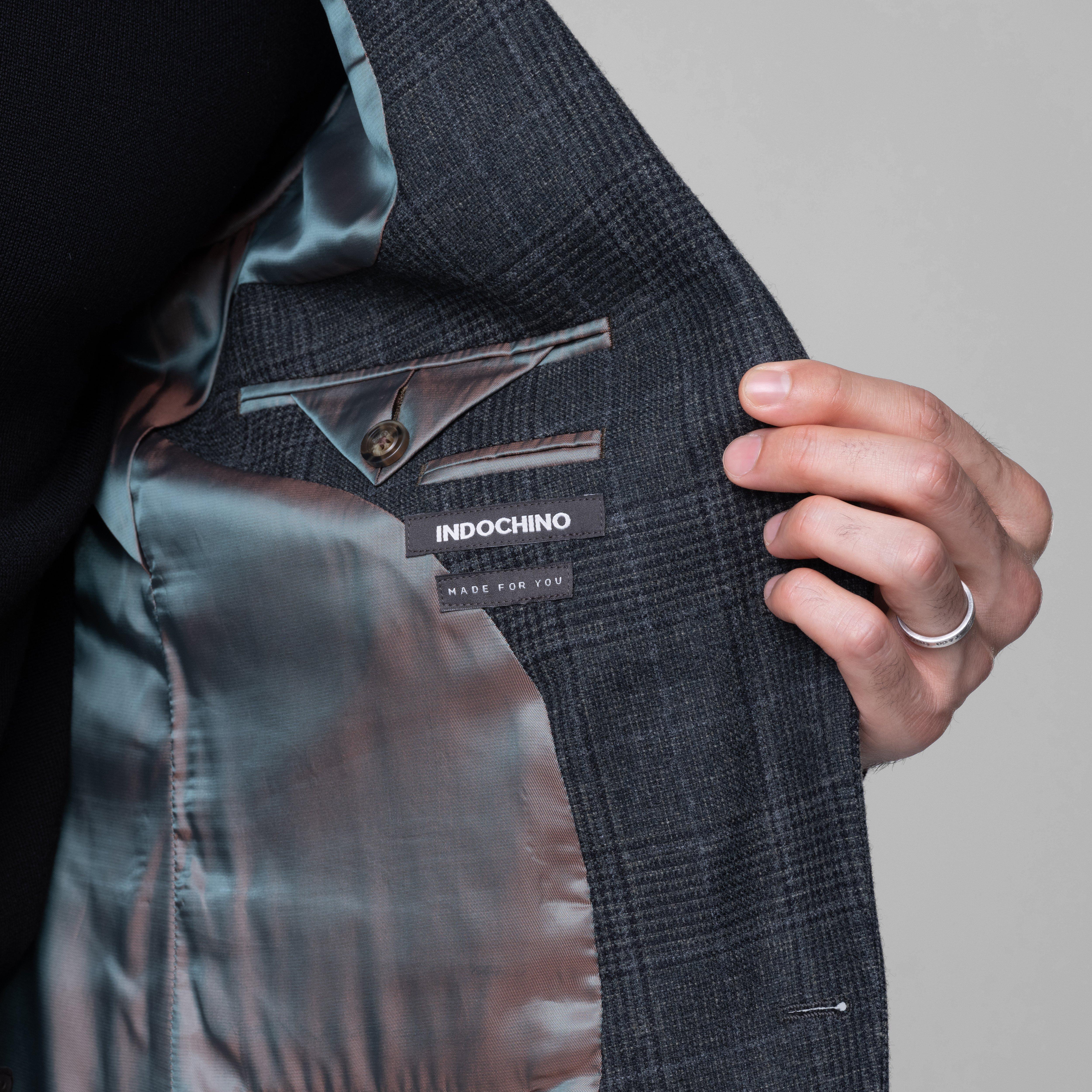 Product thumbnail 3 Green blazer - Montafia Plaid Design from Italian Indochino Collection