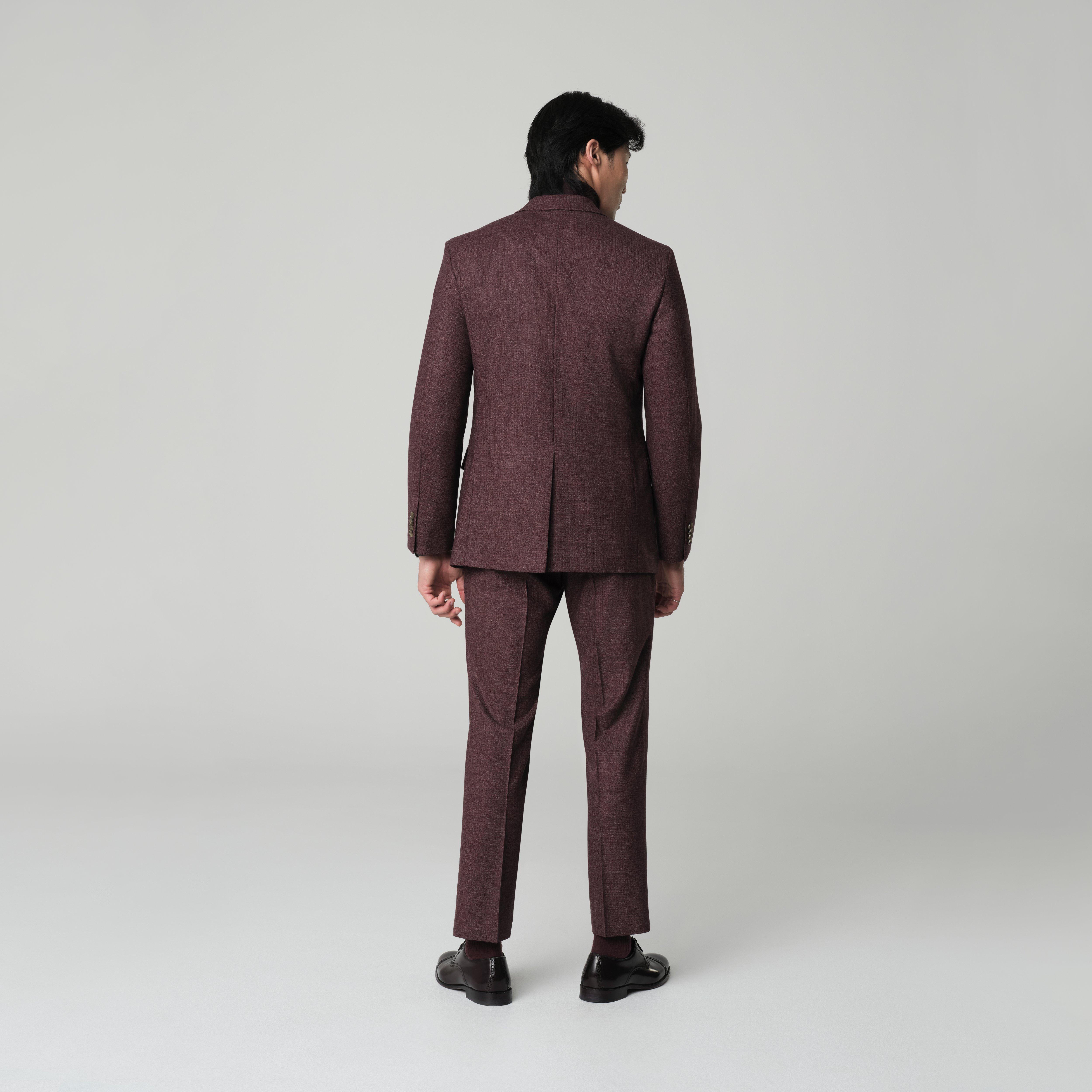 Product thumbnail 2 Burgundy suit - Monza Solid Design from Italian Indochino Collection