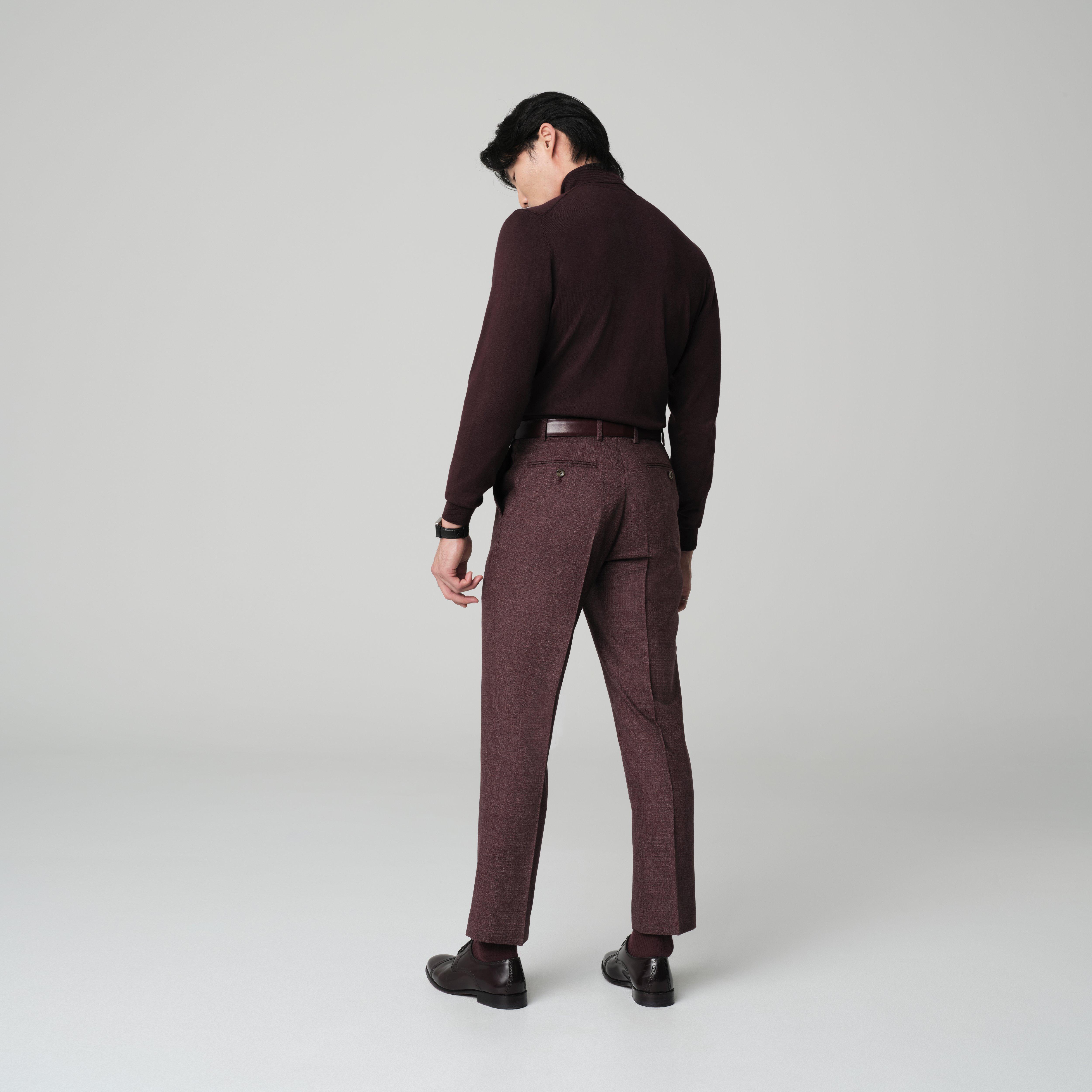 Product thumbnail 4 Burgundy suit - Monza Solid Design from Italian Indochino Collection