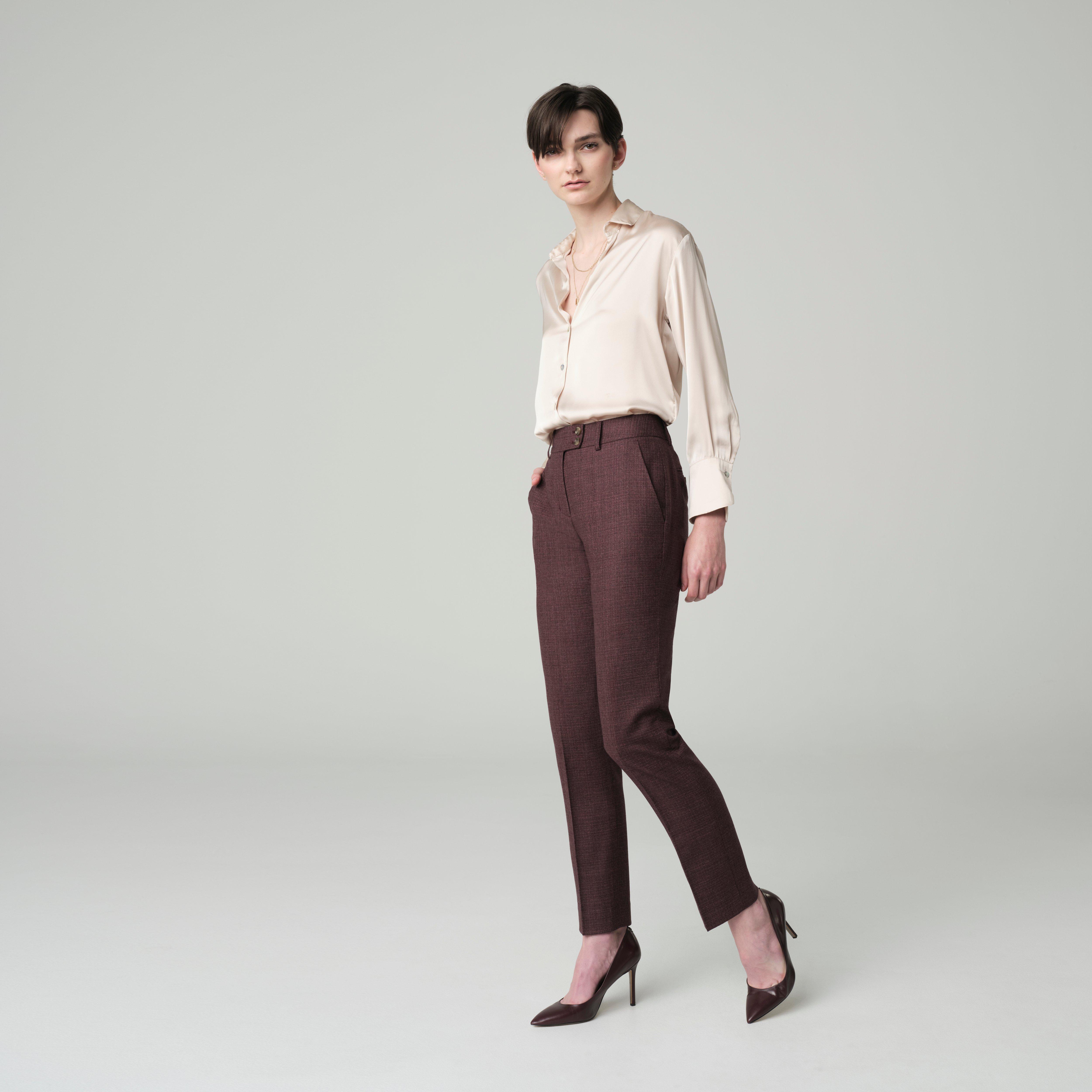 Product thumbnail 3 Burgundy suit women - Monza Solid Design from Italian Indochino Collection