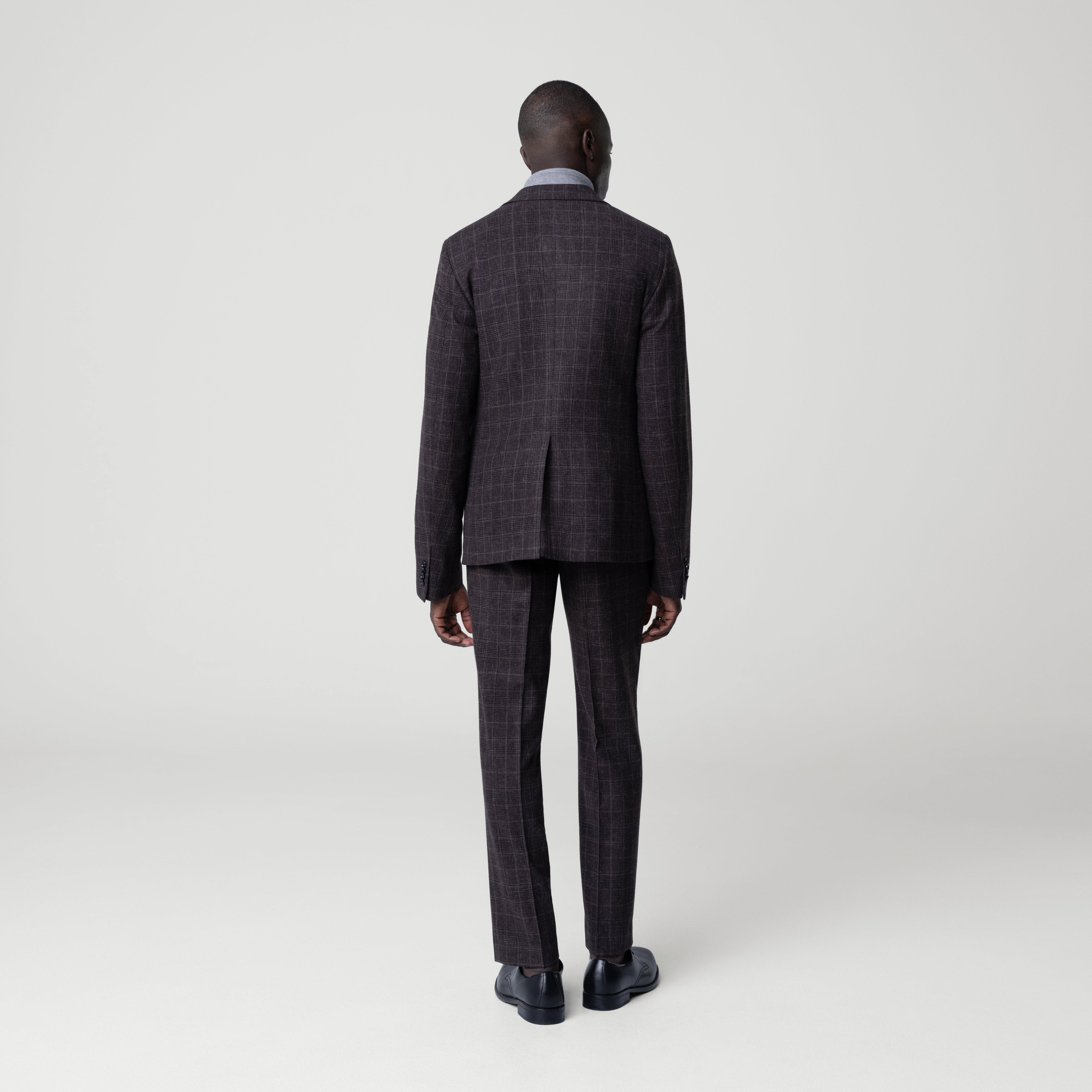 Product thumbnail 2 Brown blazer - Montafia Plaid Design from Italian Indochino Collection