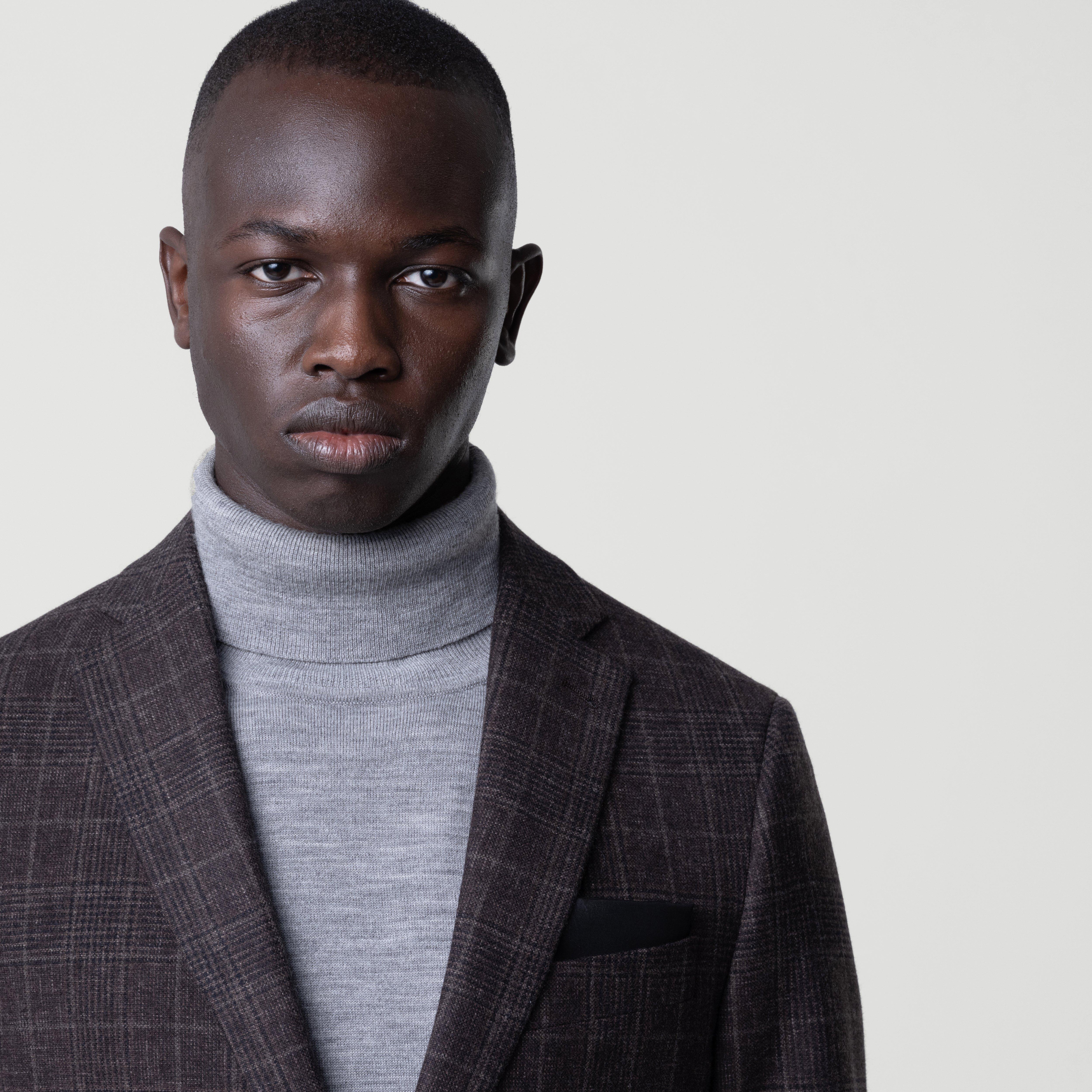 Product thumbnail 4 Brown blazer - Montafia Plaid Design from Italian Indochino Collection