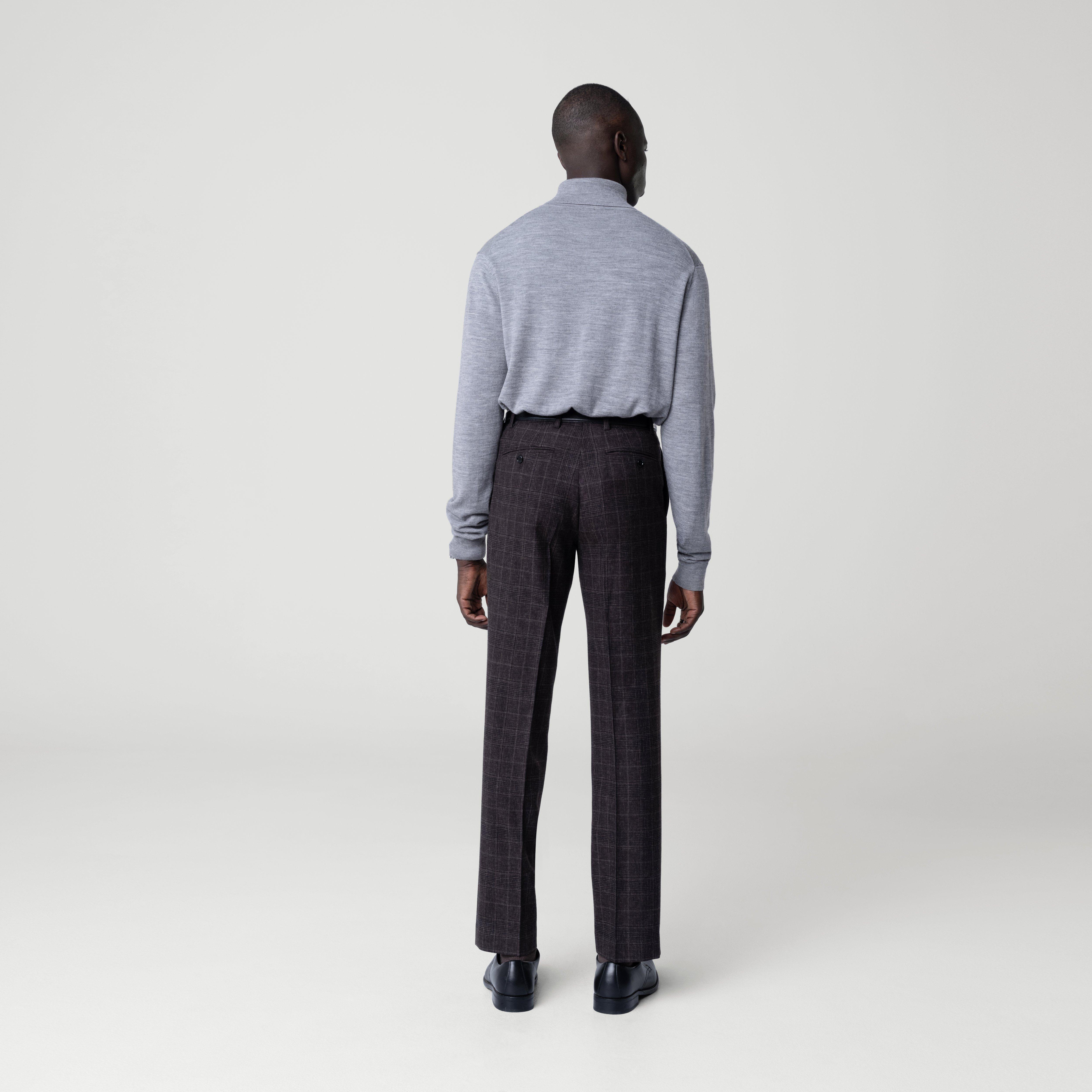 Product thumbnail 2 Brown pants - Montafia Plaid Design from Italian Indochino Collection