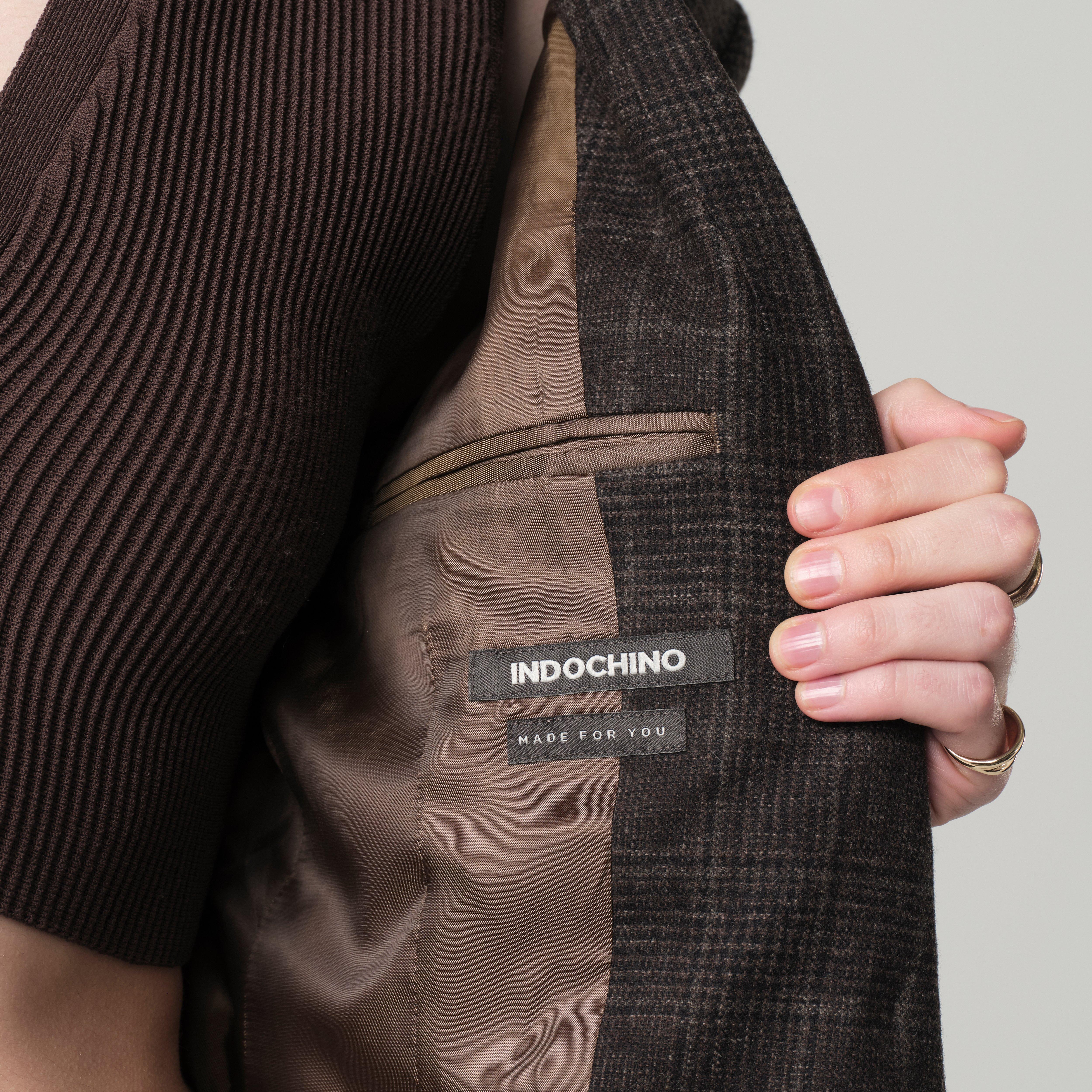 Product thumbnail 3 Brown blazer women - Montafia Plaid Design from Italian Indochino Collection