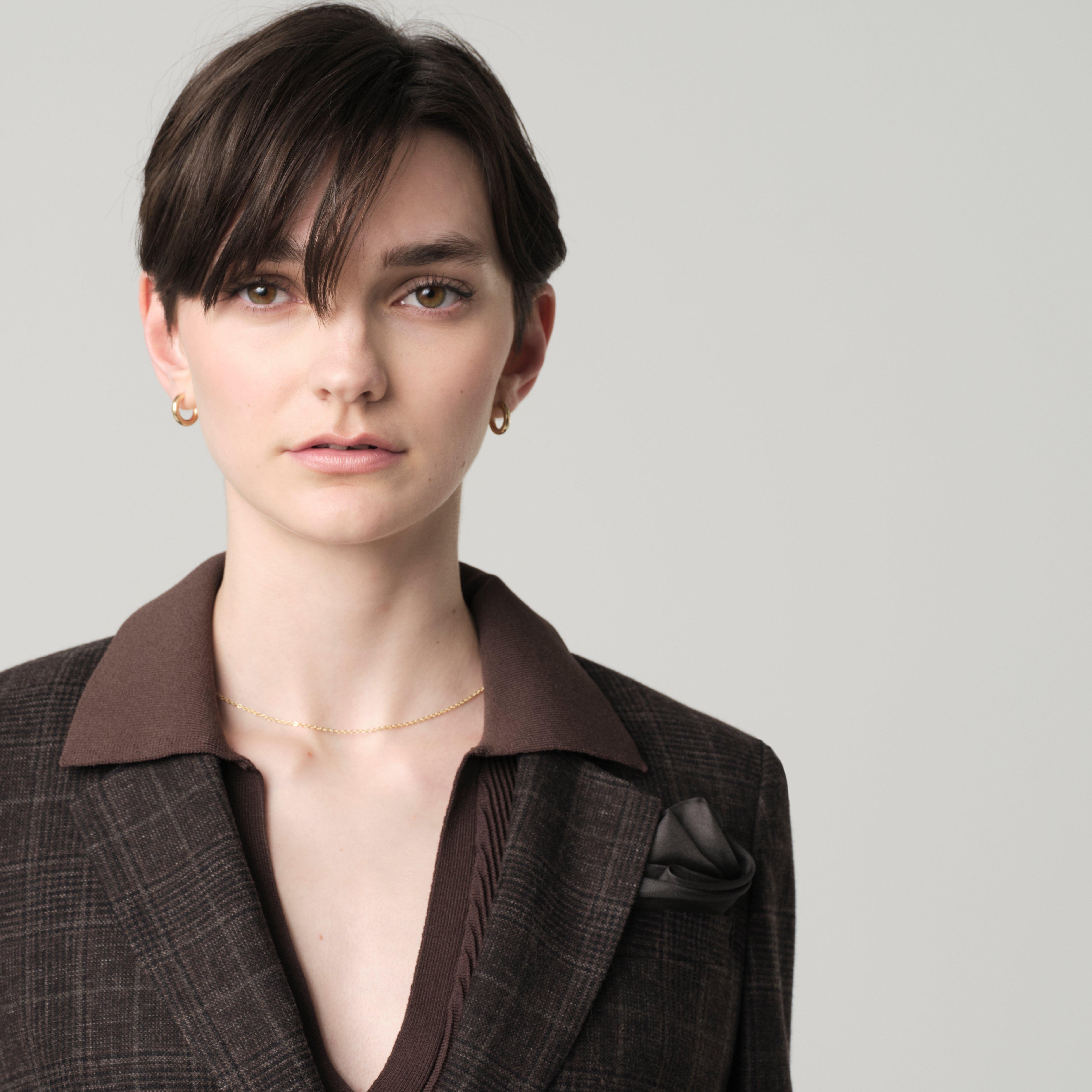 Product thumbnail 4 Brown blazer women - Montafia Plaid Design from Italian Indochino Collection