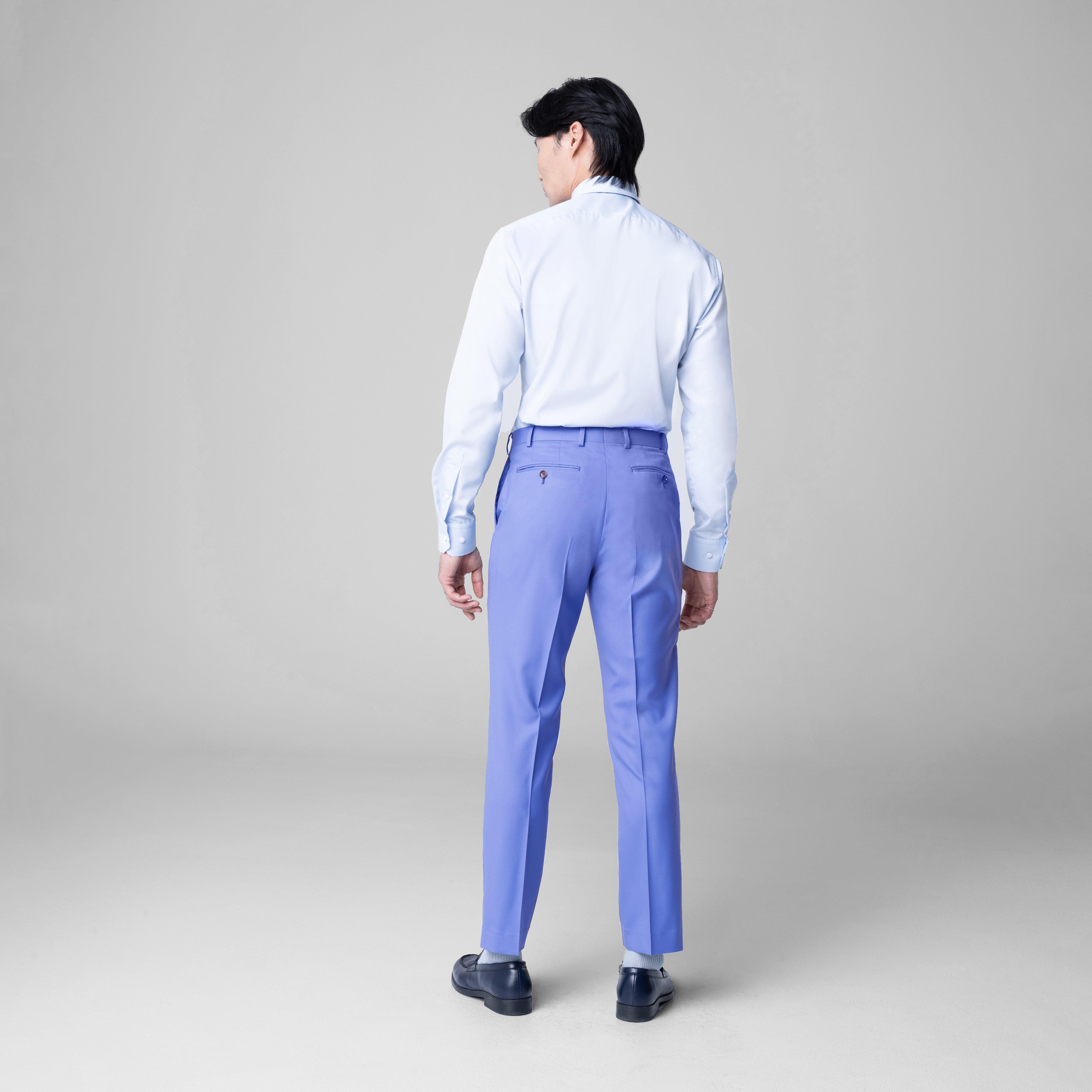 Product thumbnail 2 Blue pants - Highbridge Solid Design from Luxury Indochino Collection
