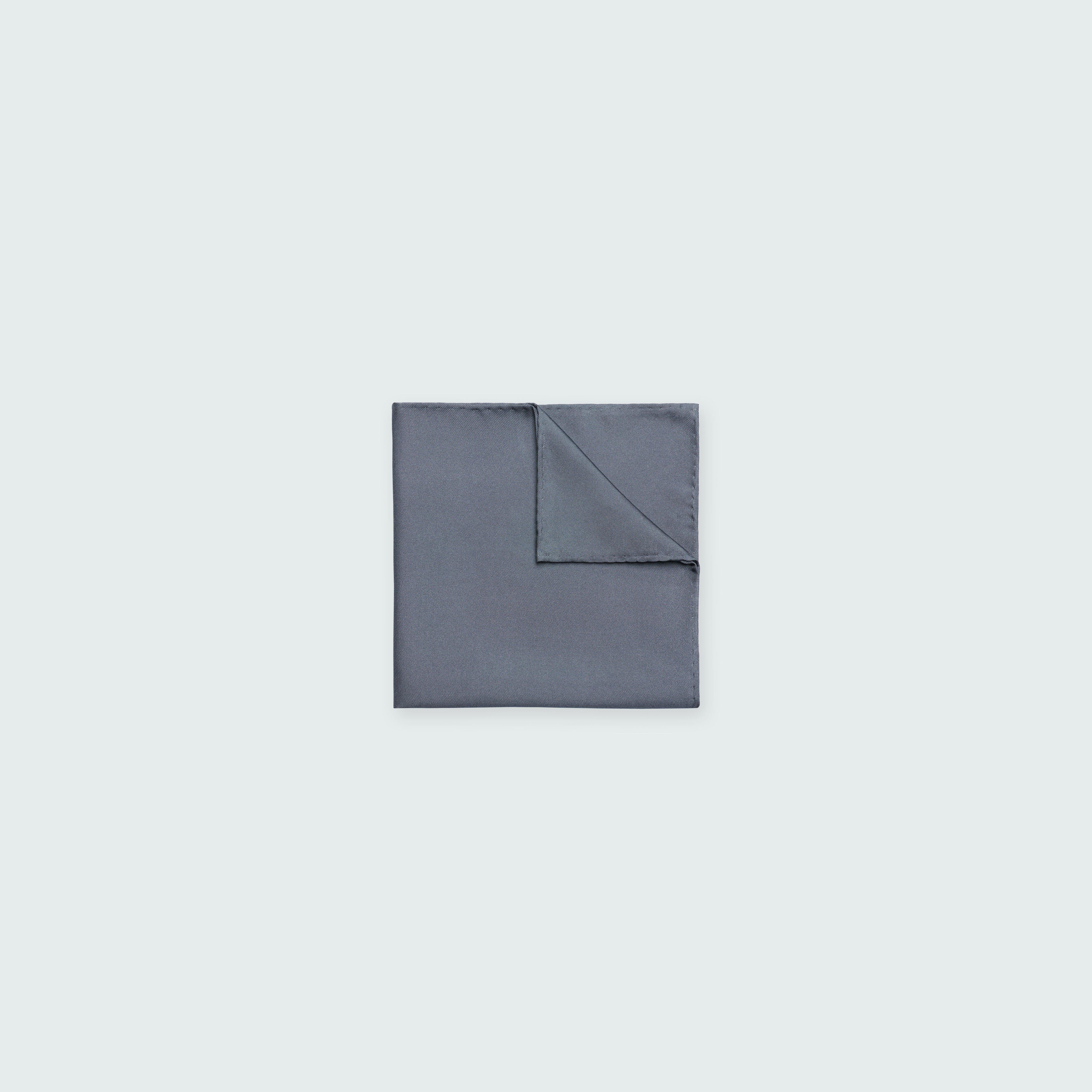 Gray pocket square - Solid Design from Premium Indochino Collection