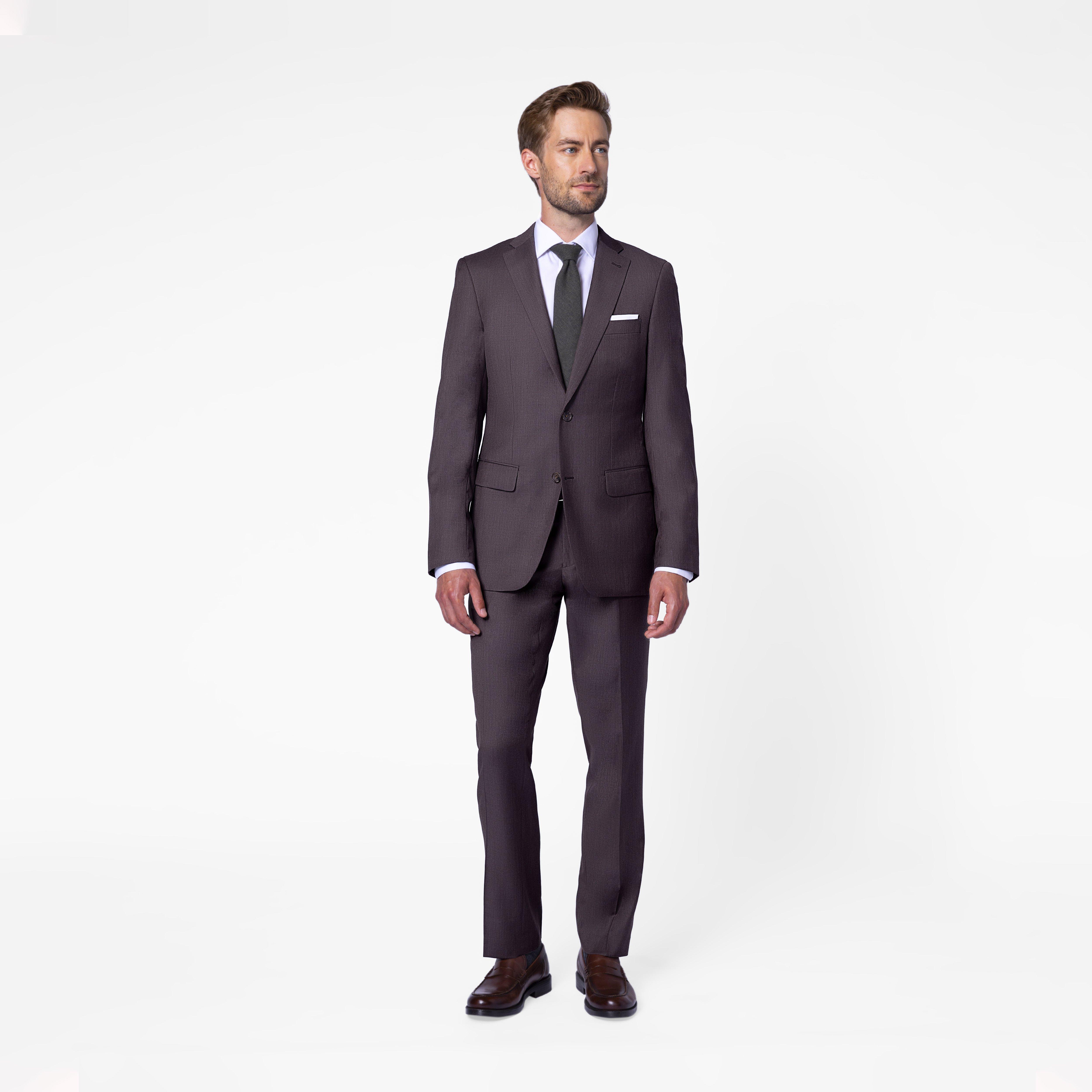 Brown suit - Hebburn Solid Design from Premium Indochino Collection