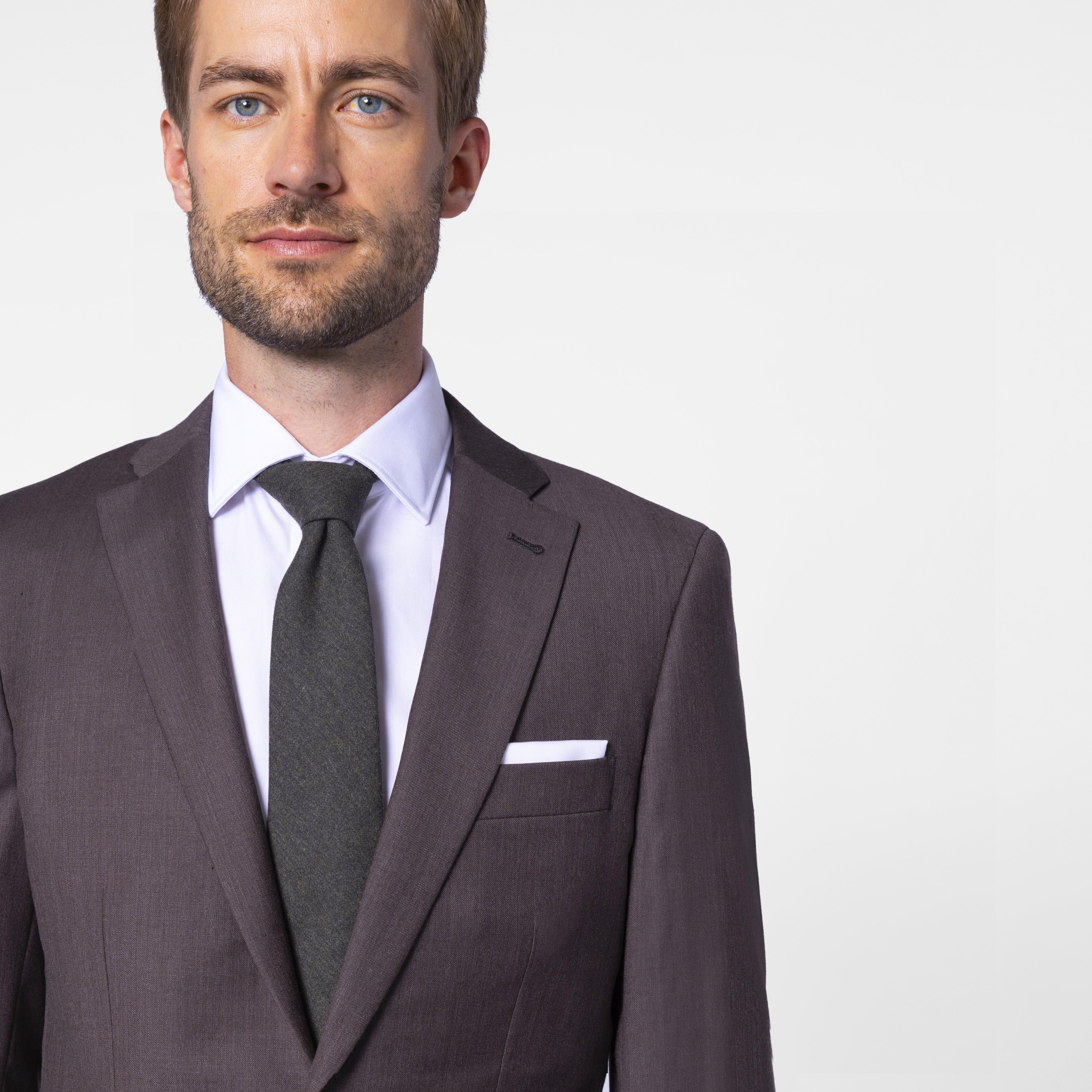 Product thumbnail 6 Brown suit - Hebburn Solid Design from Premium Indochino Collection