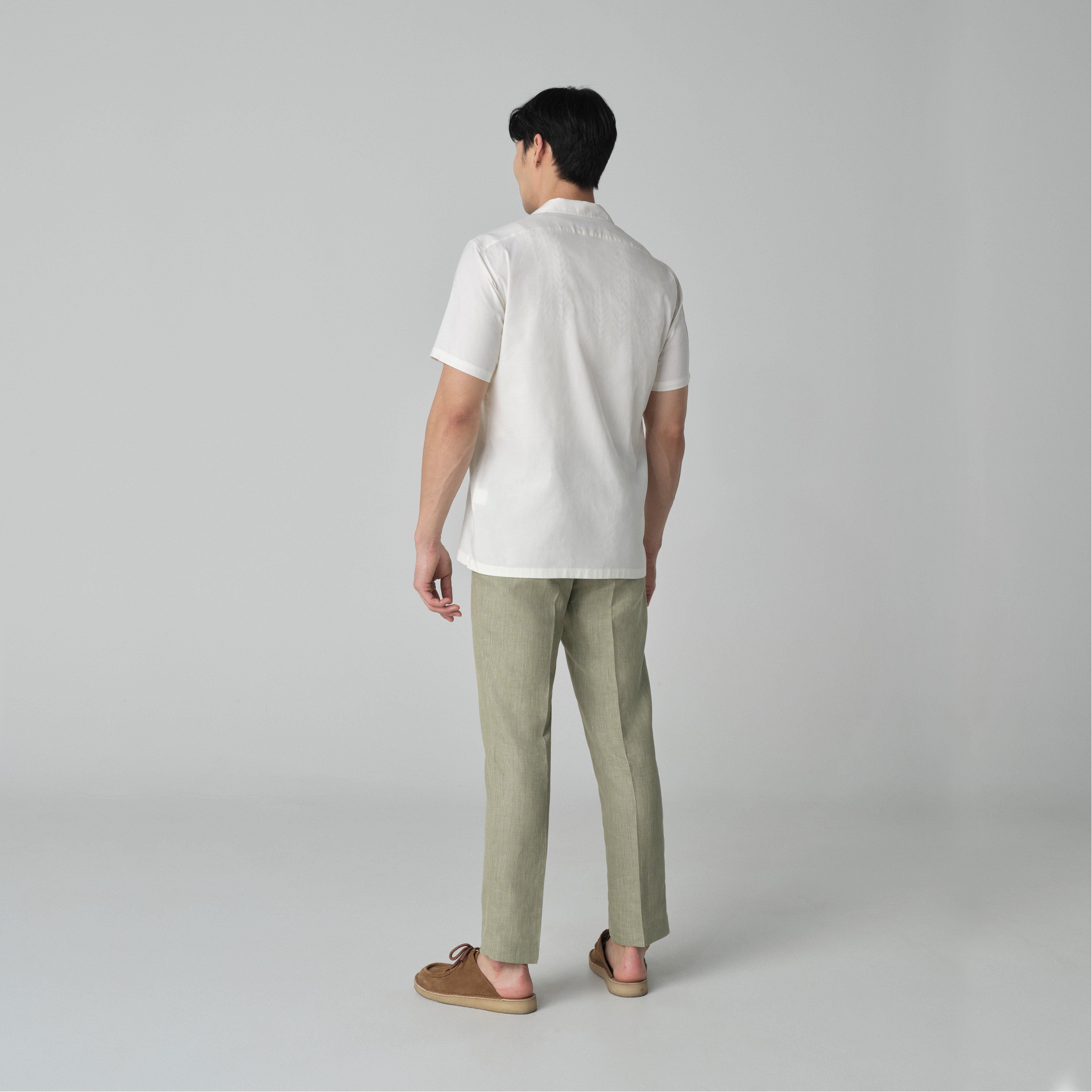 Product thumbnail 2 Ivory campshirt - Hailey Solid Design from Indochino Collection