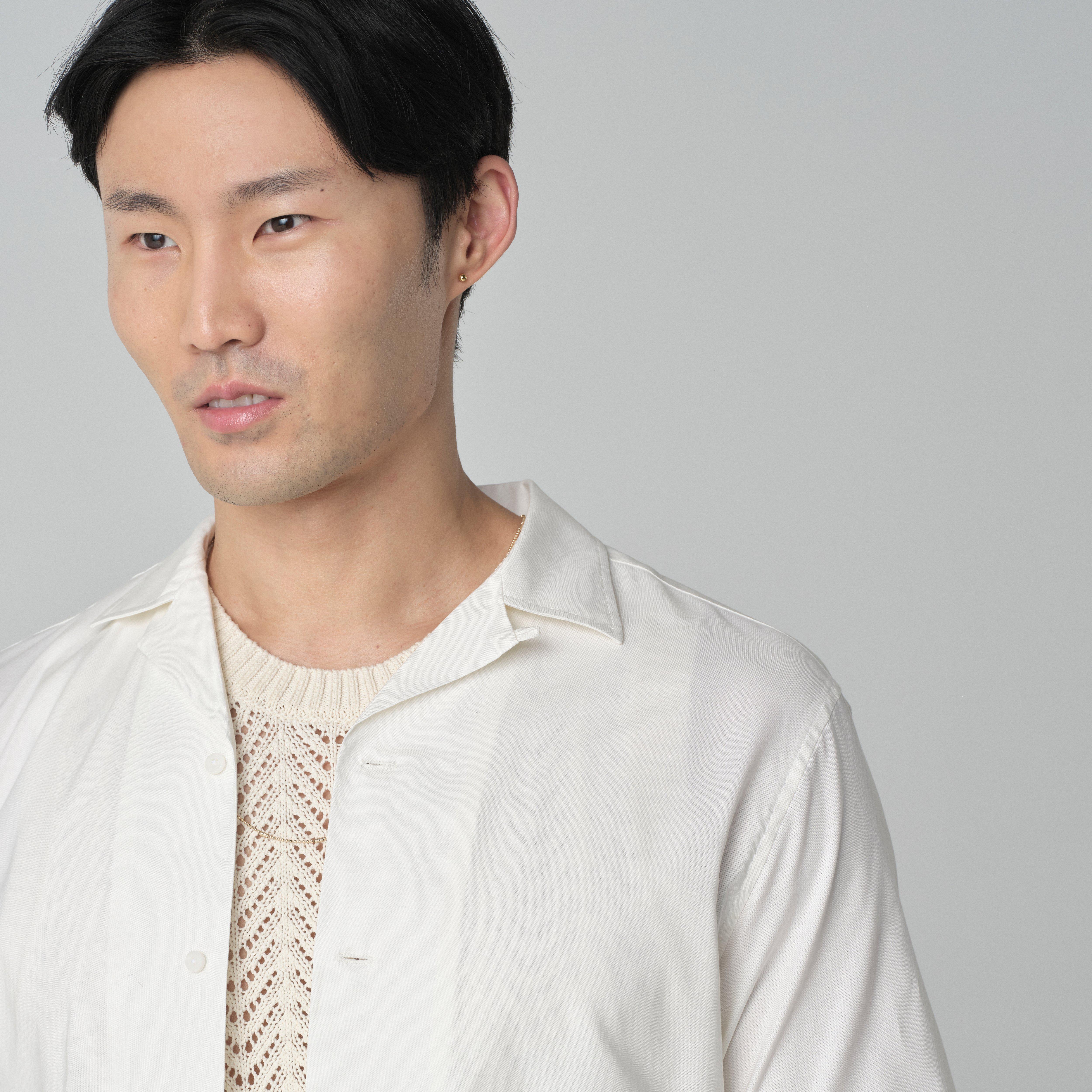 Product thumbnail 3 Ivory campshirt - Hailey Solid Design from Indochino Collection