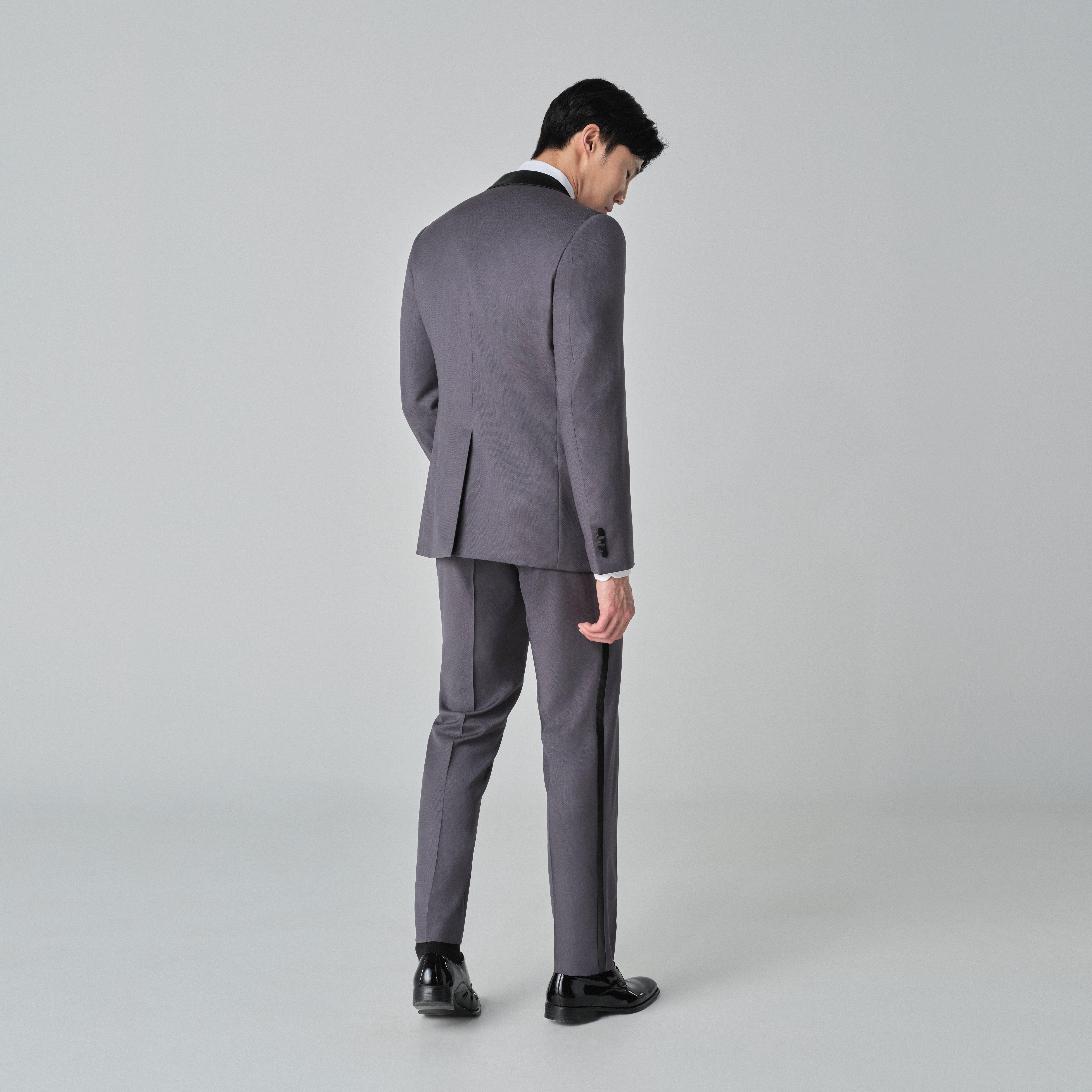 Product thumbnail 2 Gray suit - Highworth Solid Design from Tuxedo Indochino Collection