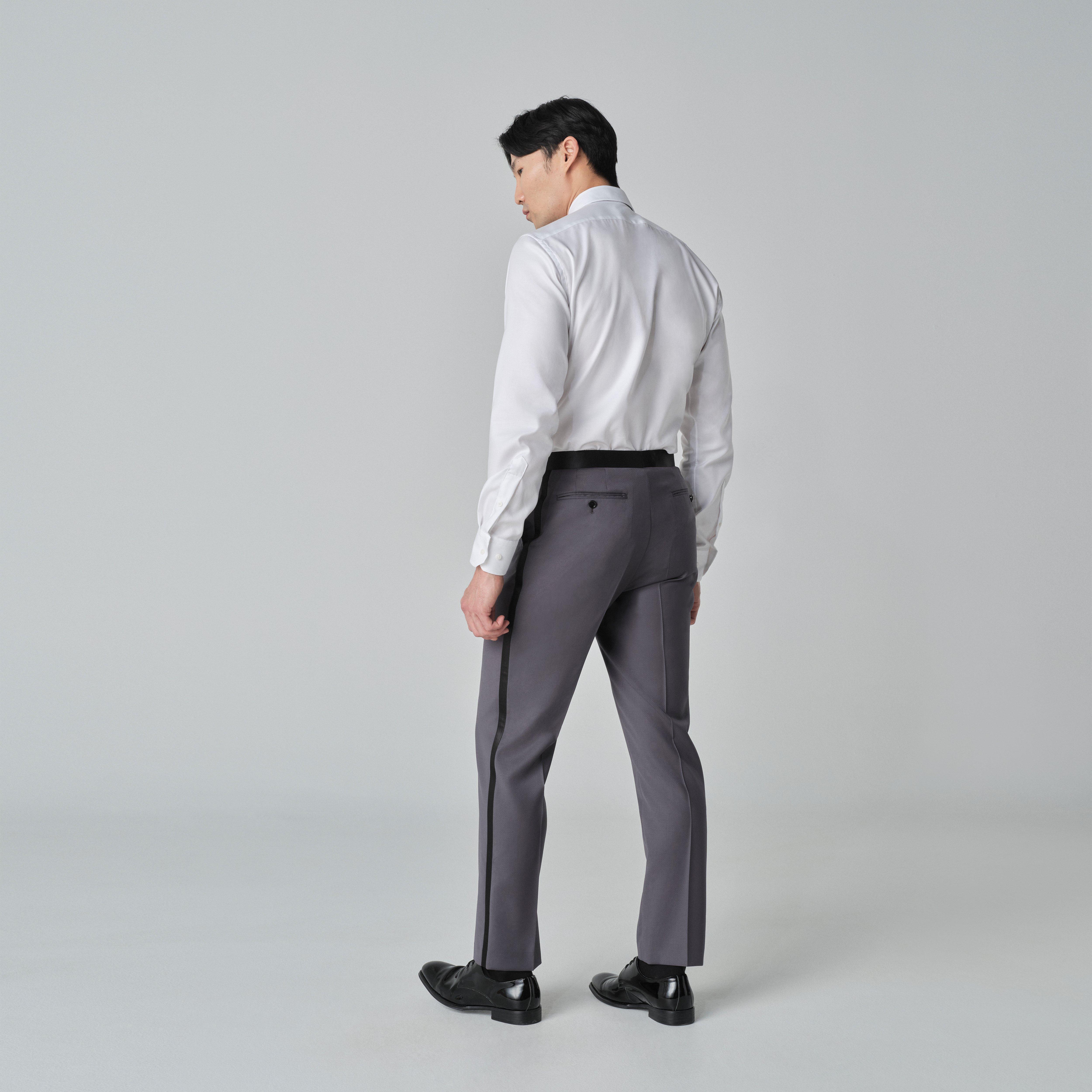 Product thumbnail 4 Gray suit - Highworth Solid Design from Tuxedo Indochino Collection