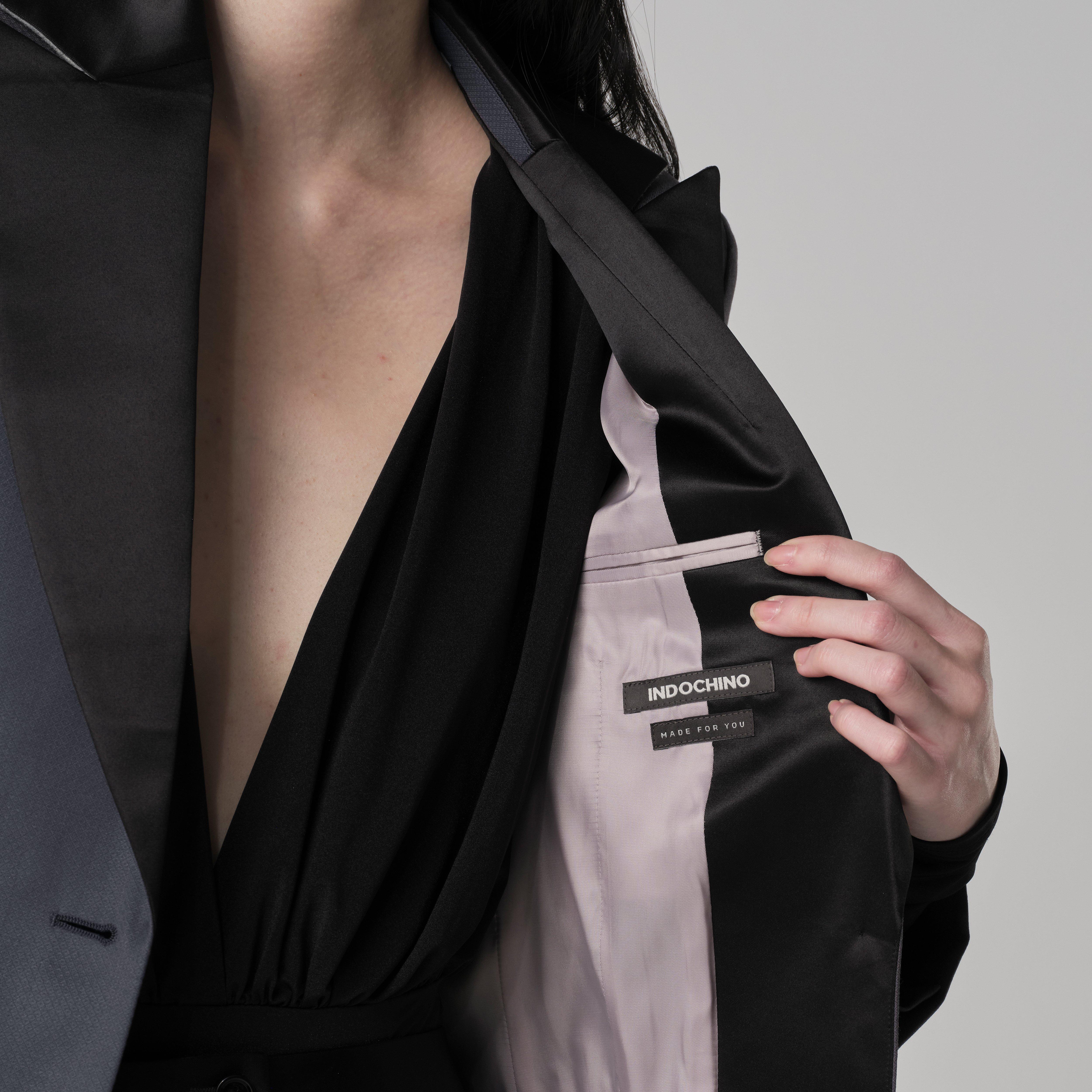 Product thumbnail 5 Gray suit women - Highworth Solid Design from Tuxedo Indochino Collection