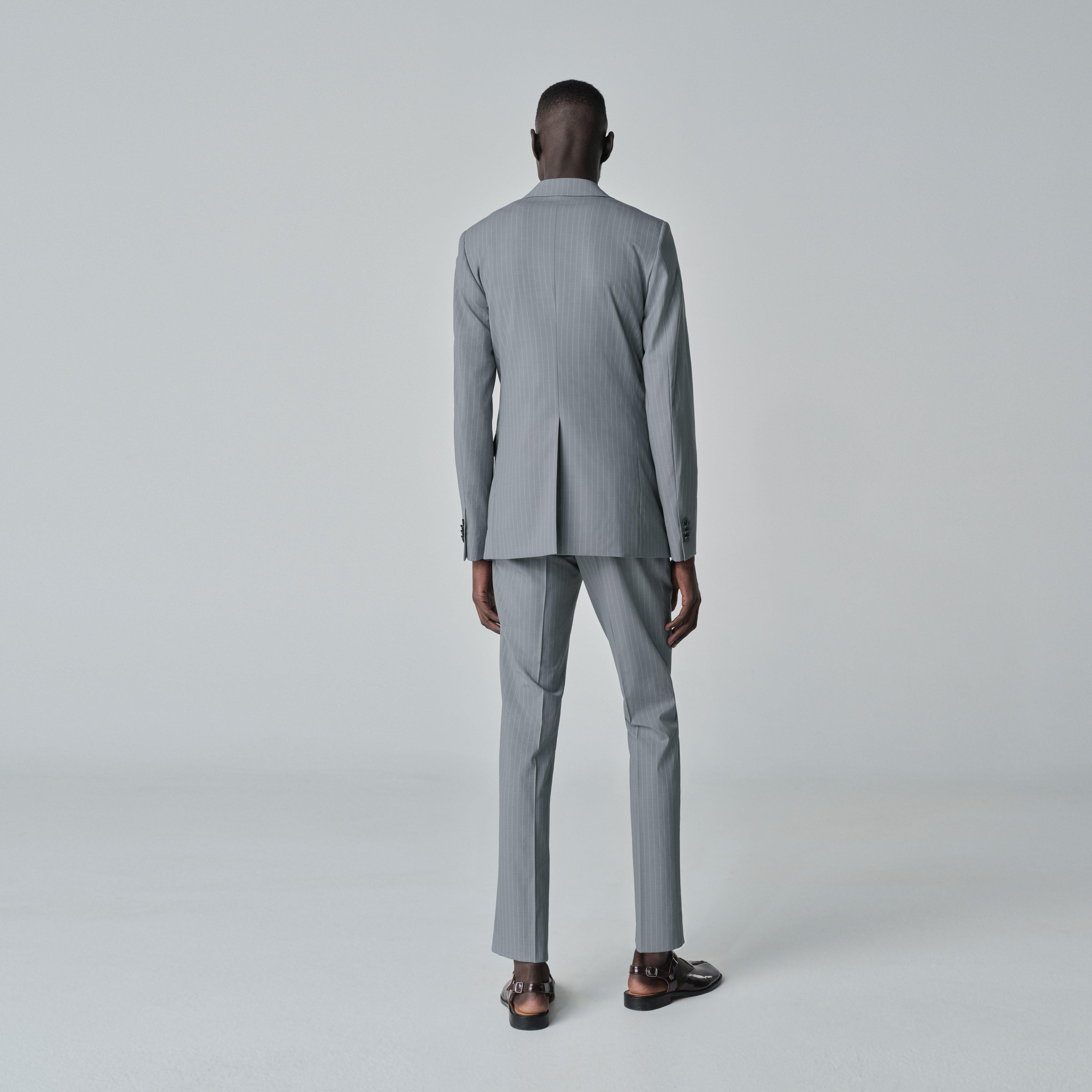 Product thumbnail 2 Gray blazer - Howell Striped Design from Luxury Indochino Collection