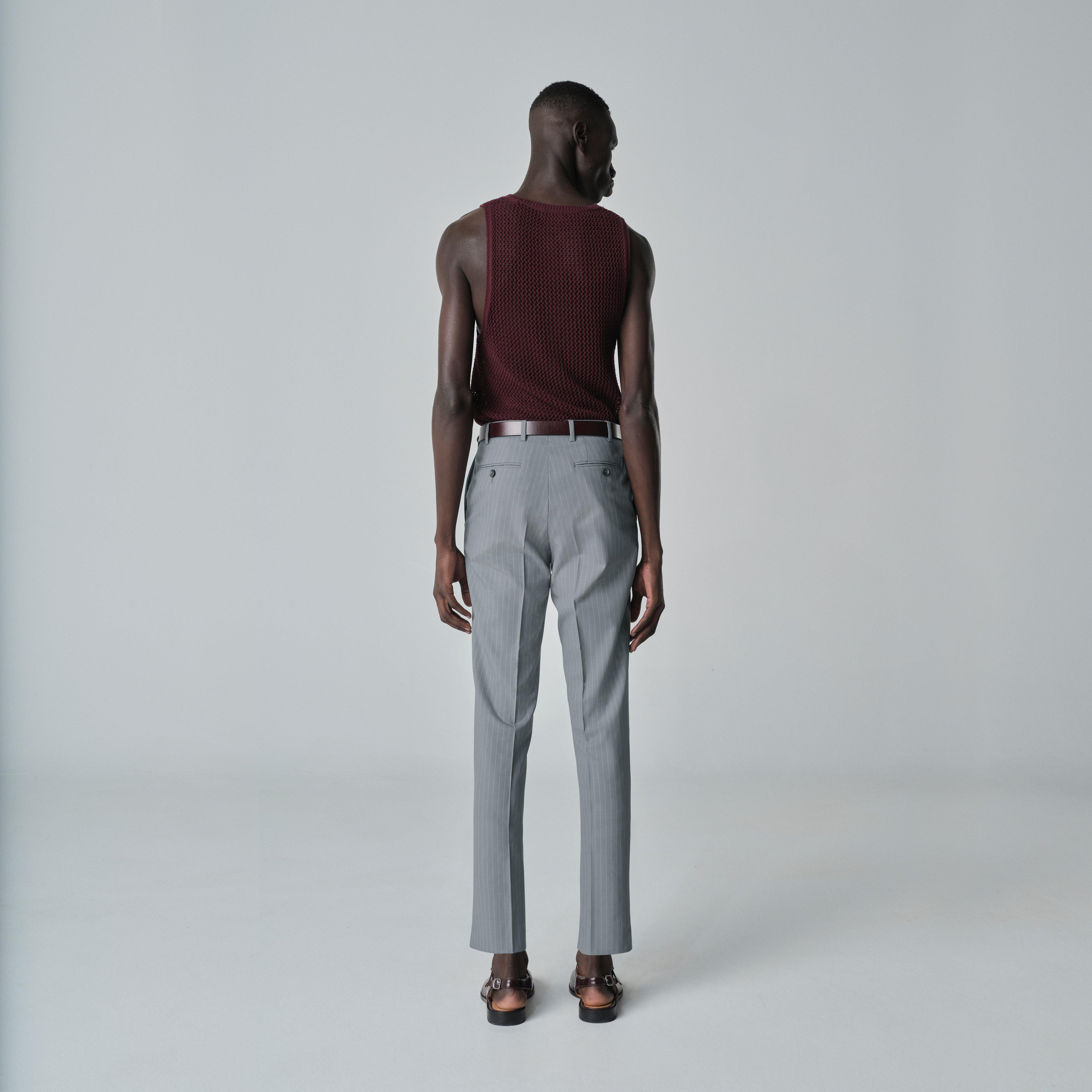 Product thumbnail 4 Gray suit - Howell Striped Design from Luxury Indochino Collection