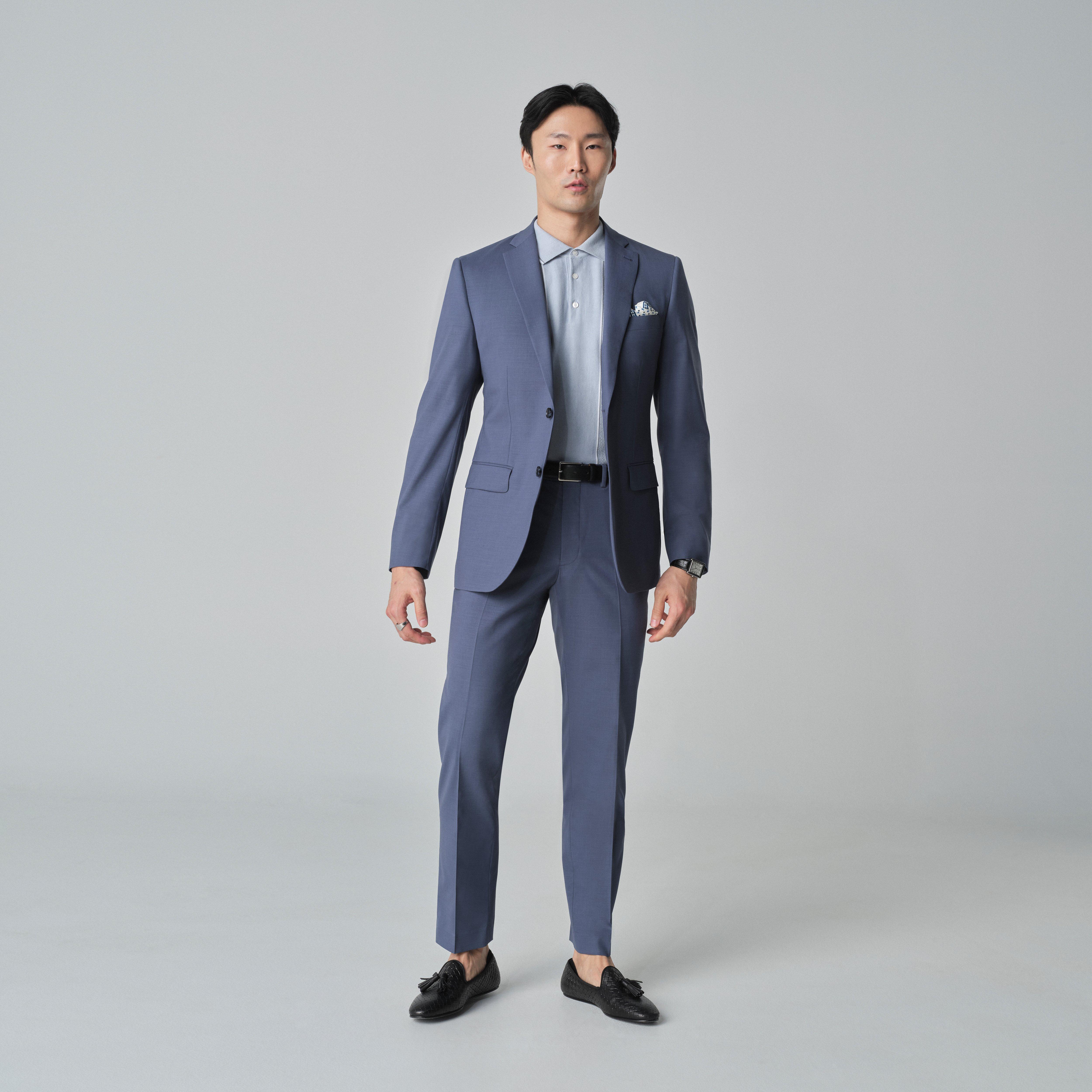 Blue blazer - Howell Solid Design from Luxury Indochino Collection
