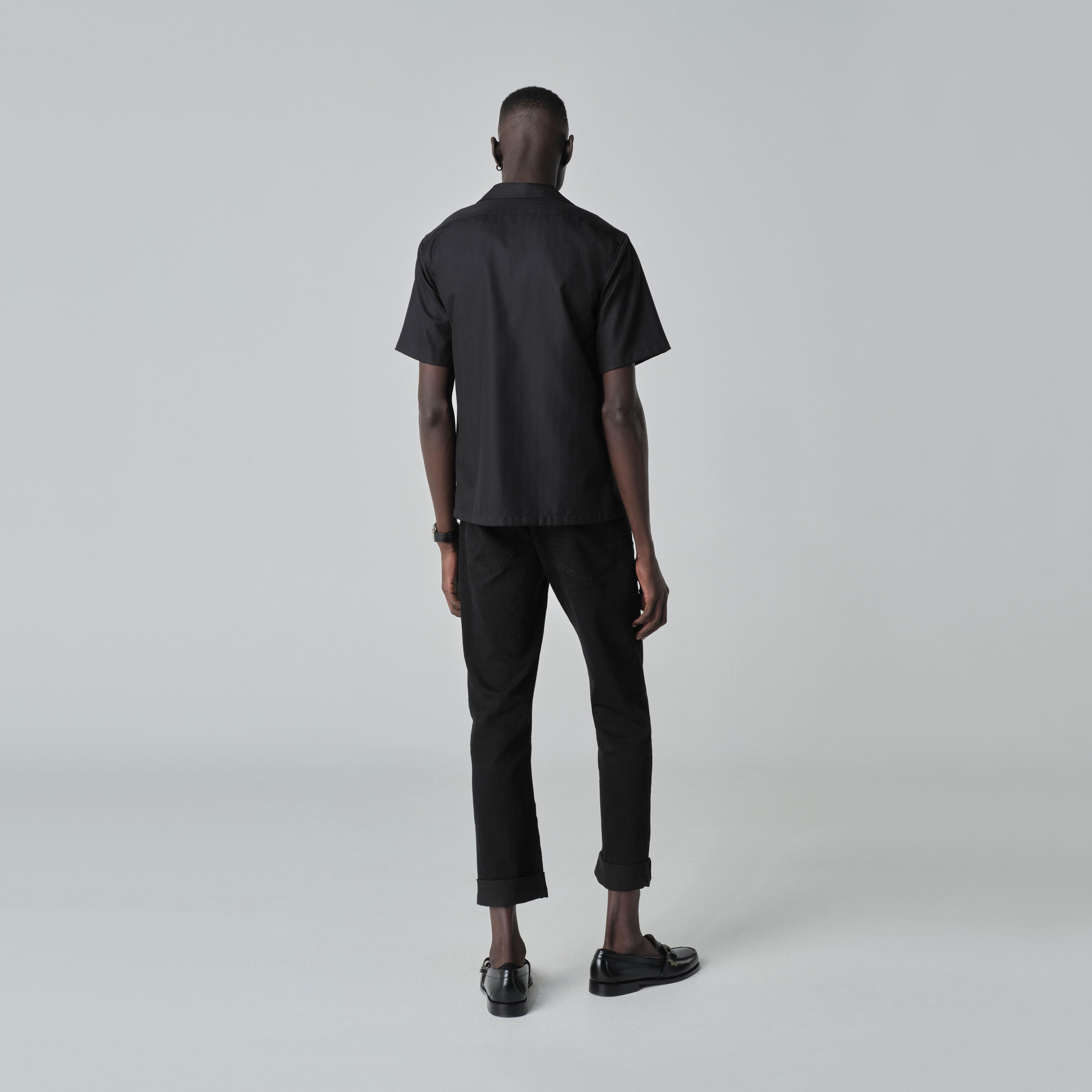Product thumbnail 2 Black campshirt - Hyde Herringbone Design from Indochino Collection