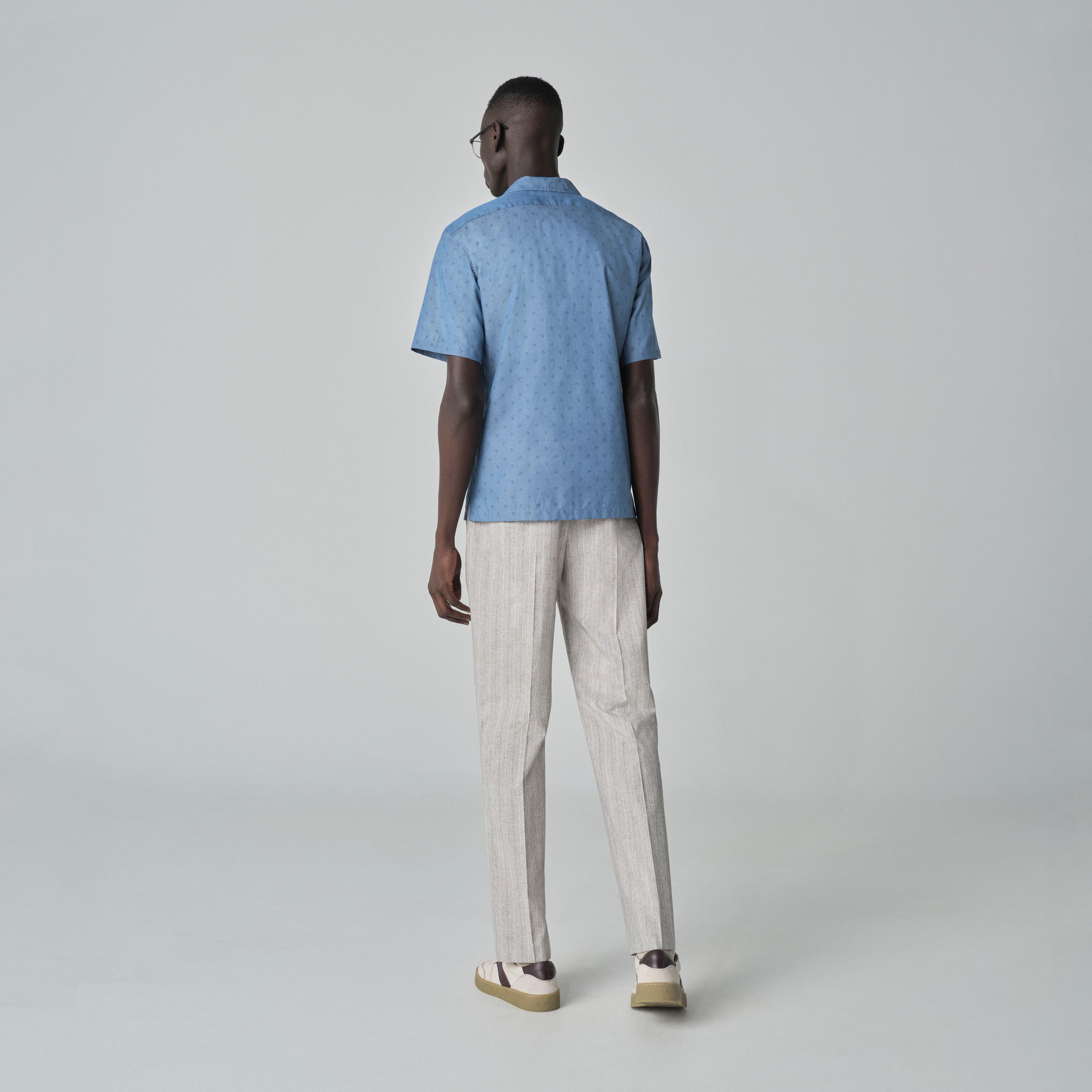 Product thumbnail 2 Blue campshirt - Lea Print Design from Indochino Collection