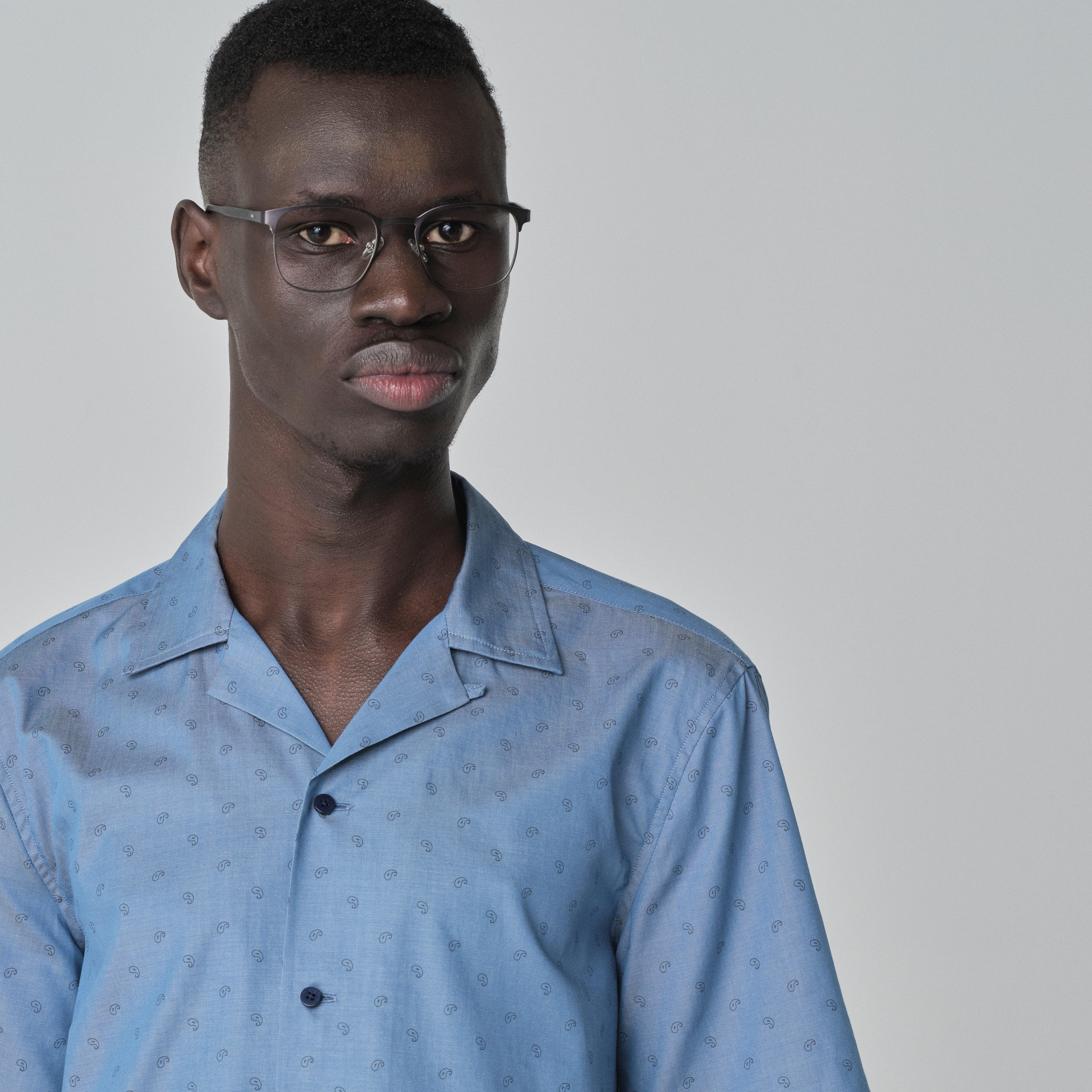 Product thumbnail 3 Blue campshirt - Lea Print Design from Indochino Collection
