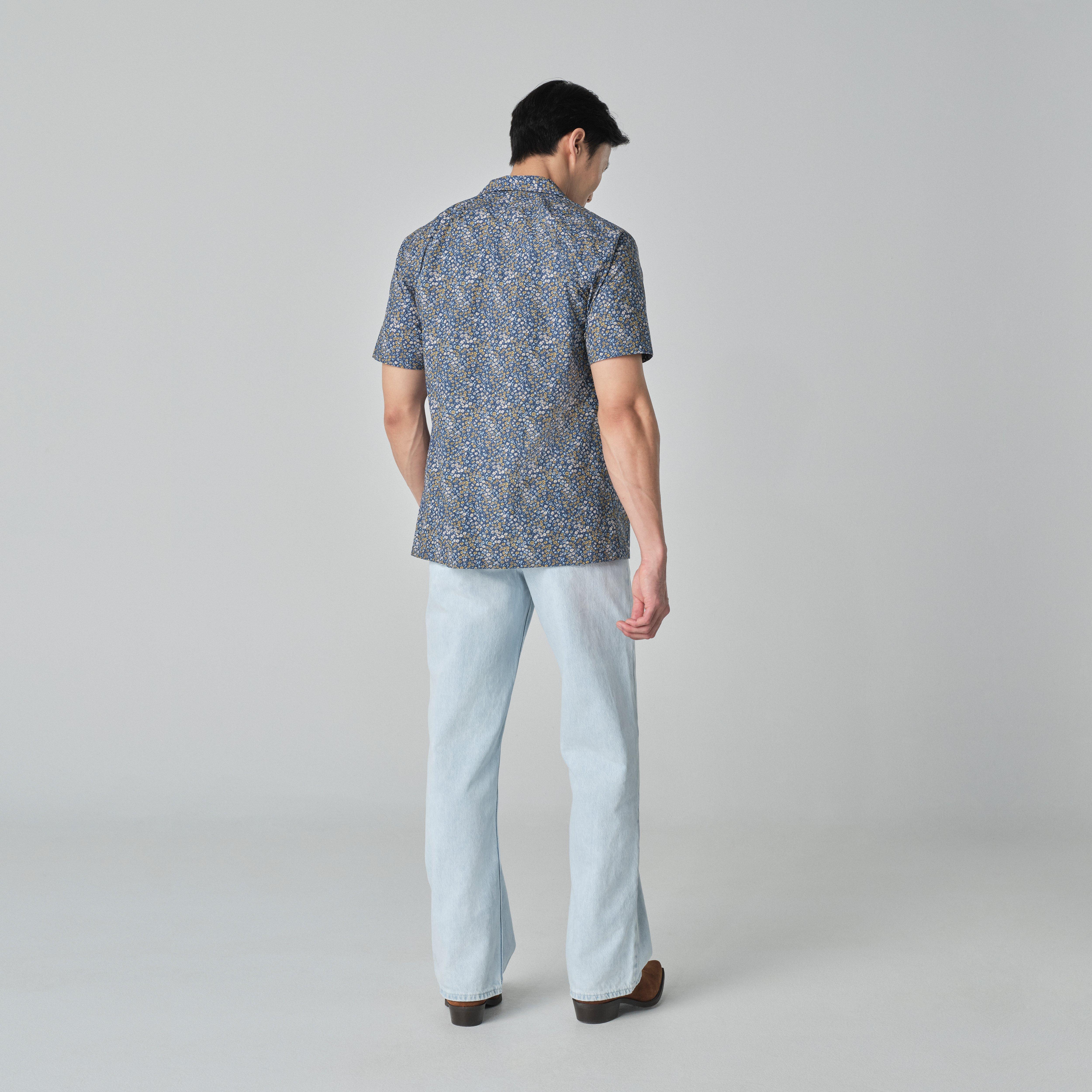 Product thumbnail 2 Blue campshirt - London Print Design from Indochino Collection
