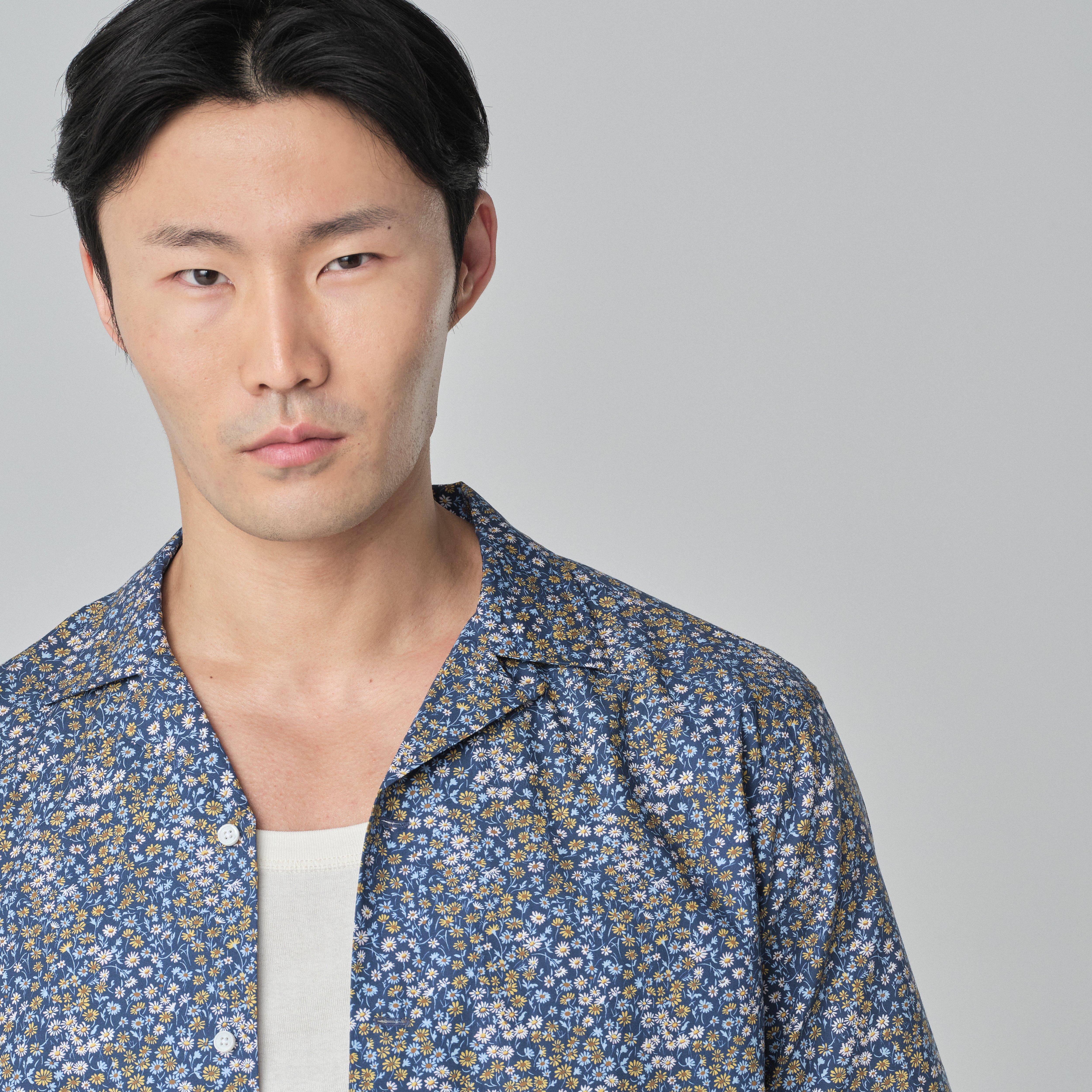 Product thumbnail 3 Blue campshirt - London Print Design from Indochino Collection