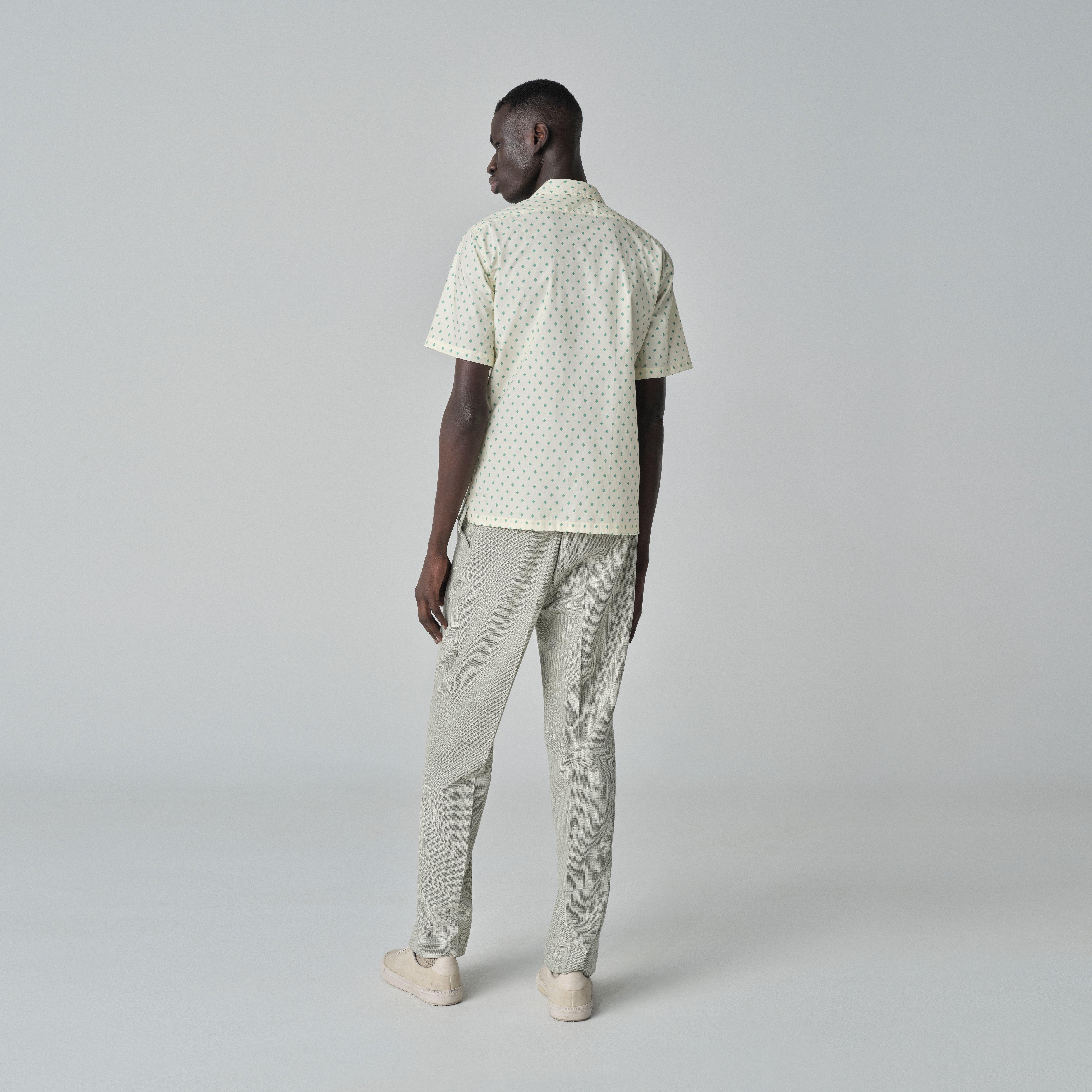 Product thumbnail 2 Ivory campshirt - London Print Design from Indochino Collection