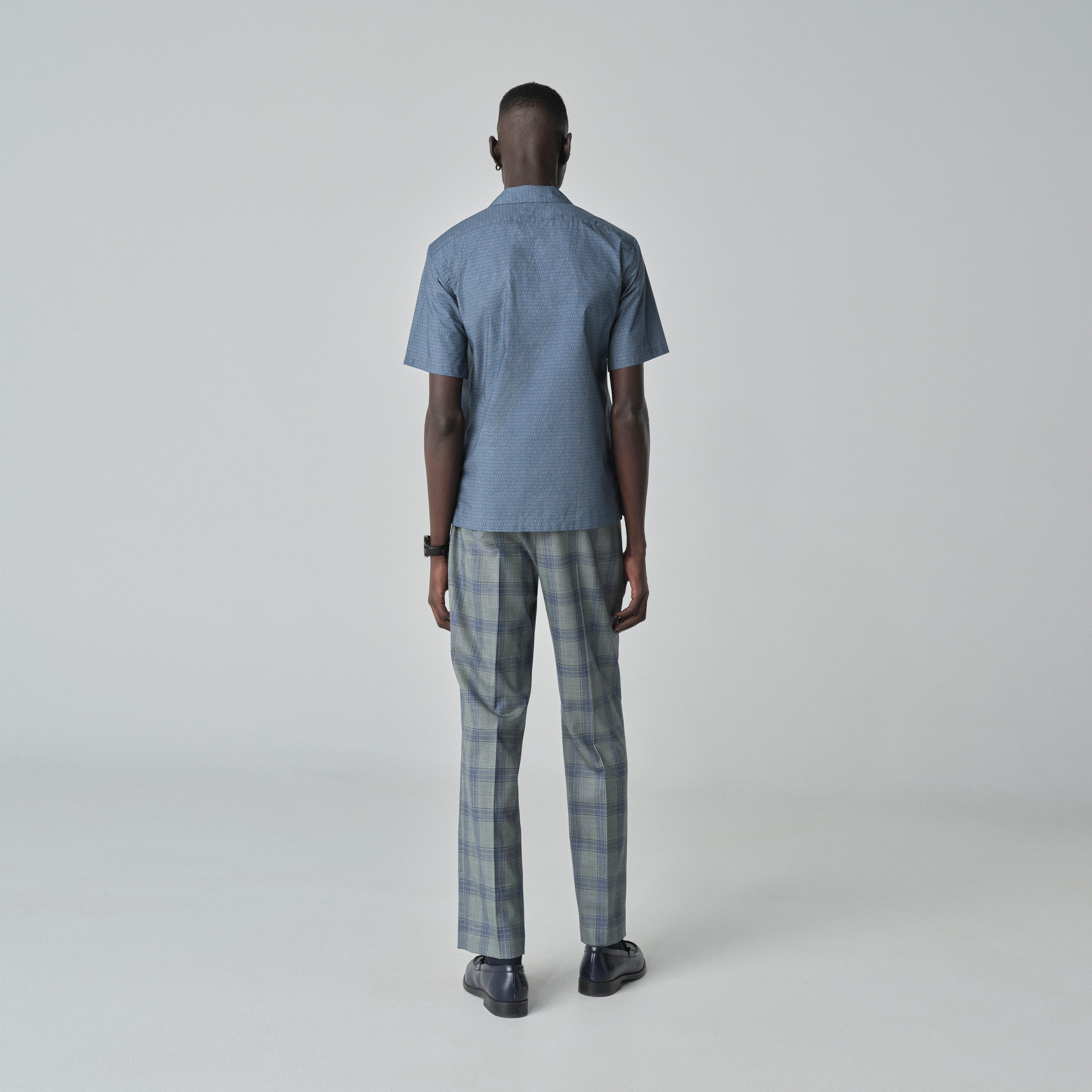 Product thumbnail 2 Blue campshirt - London Print Design from Indochino Collection