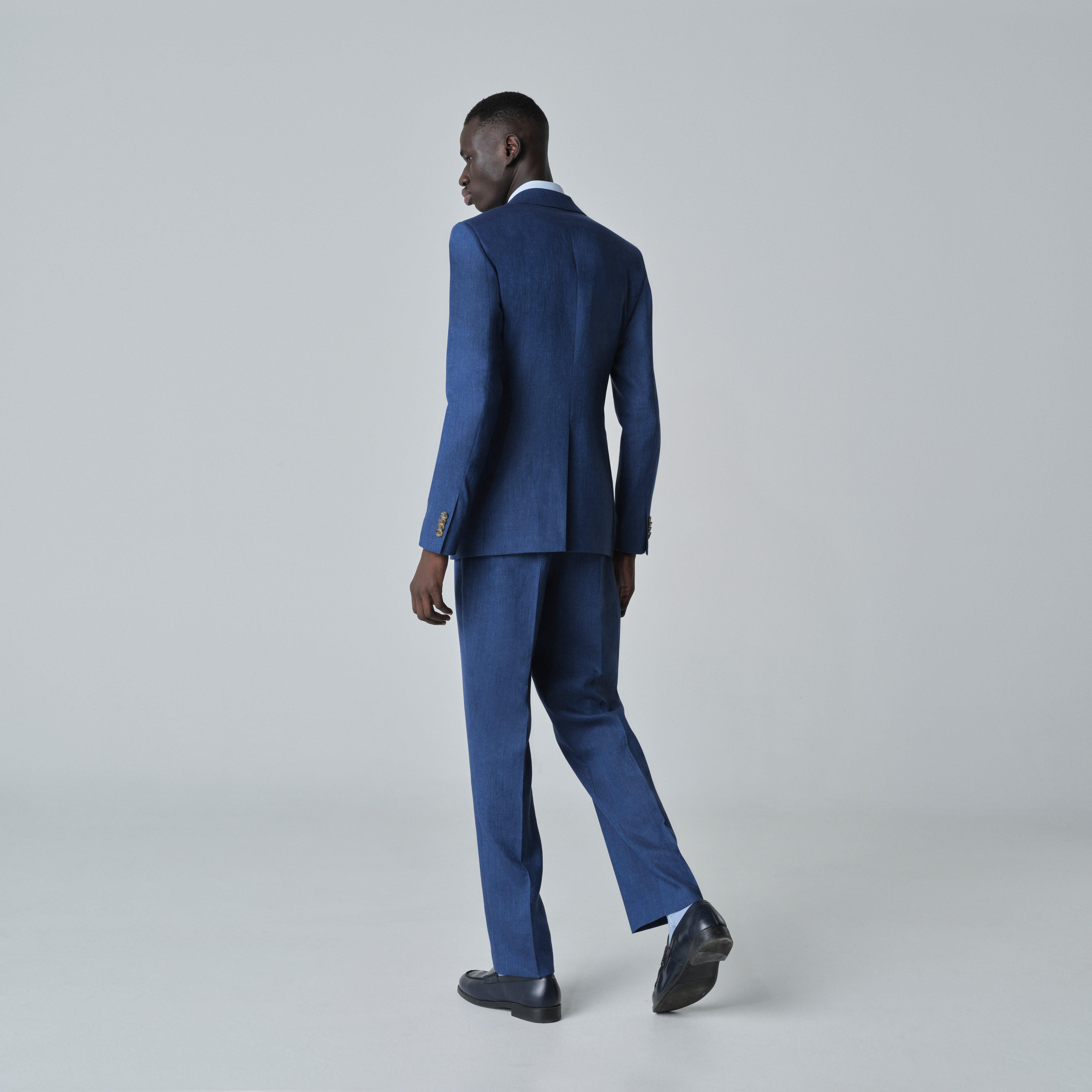 Product thumbnail 2 Blue blazer - Madesimo Solid Design from Italian Indochino Collection