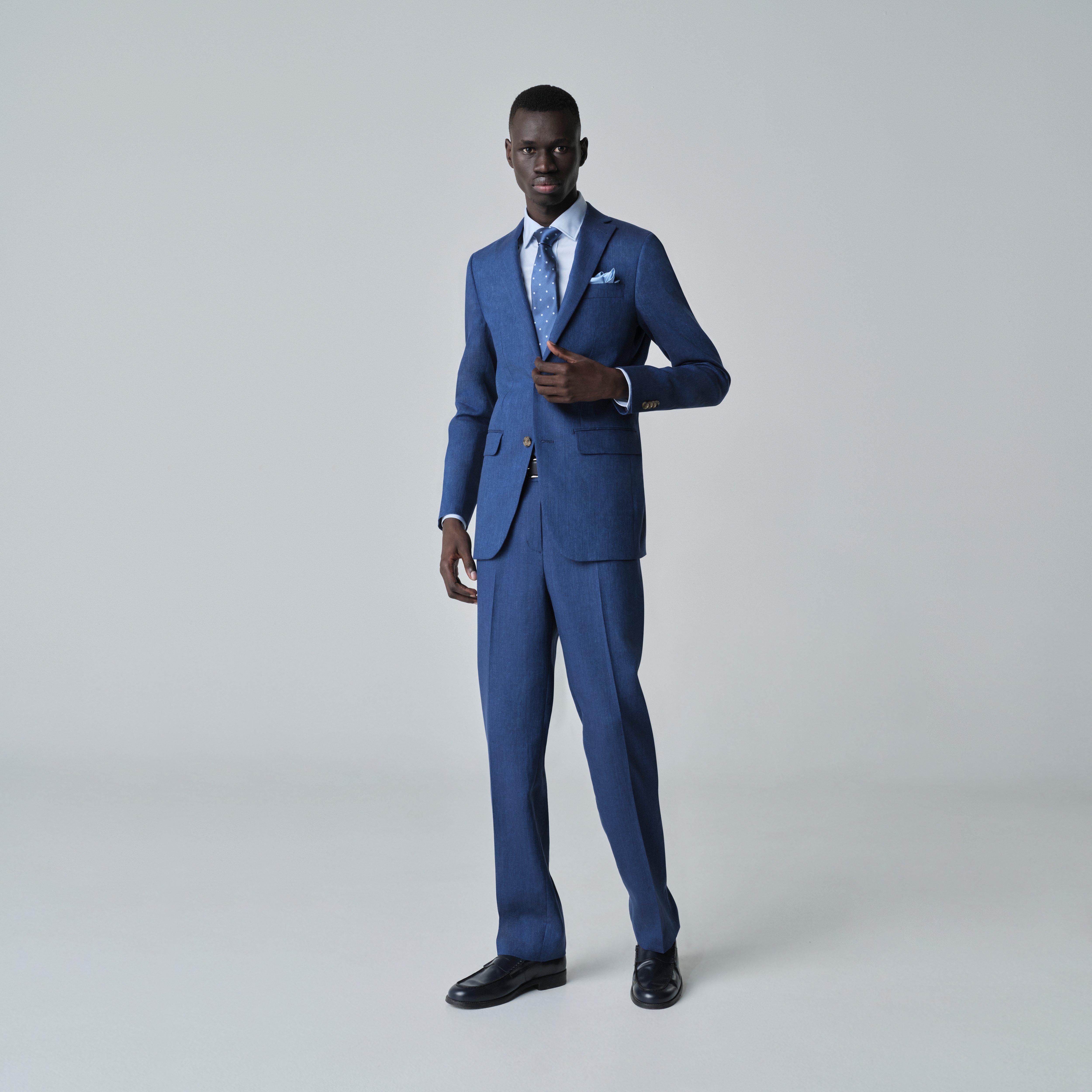 Blue suit - Madesimo Solid Design from Italian Indochino Collection