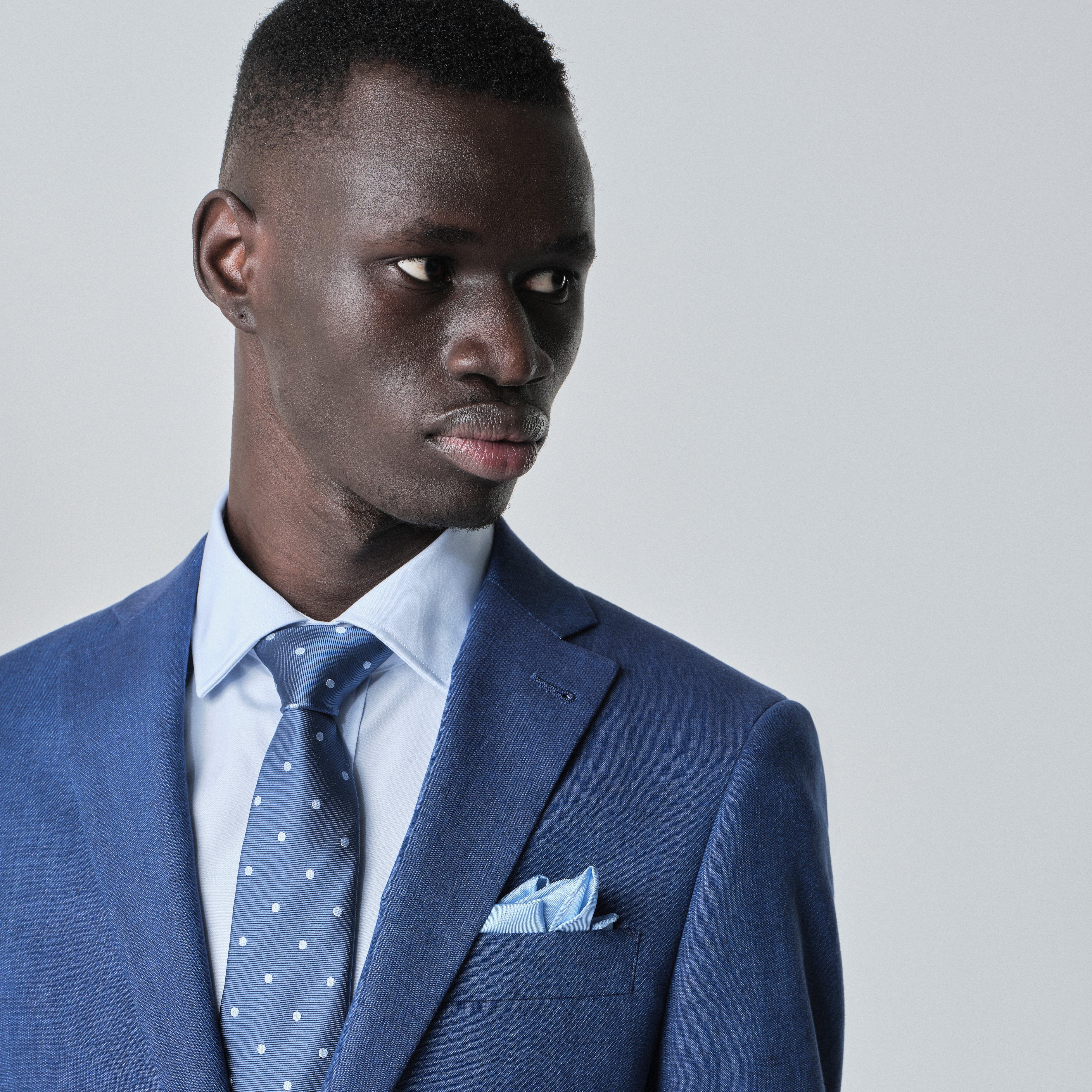 Product thumbnail 6 Blue suit - Madesimo Solid Design from Italian Indochino Collection