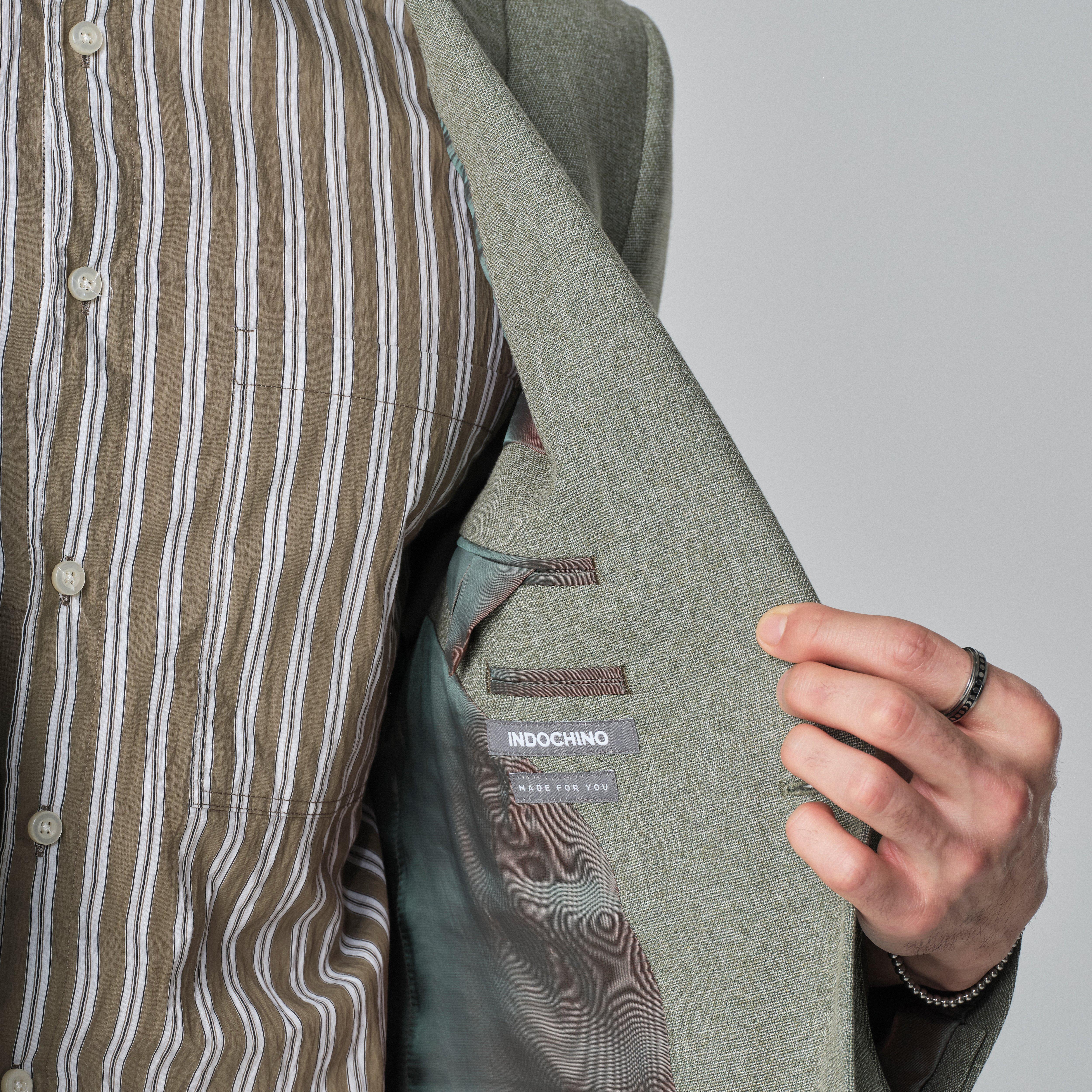 Product thumbnail 3 Olive blazer - Marche Solid Design from Italian Indochino Collection