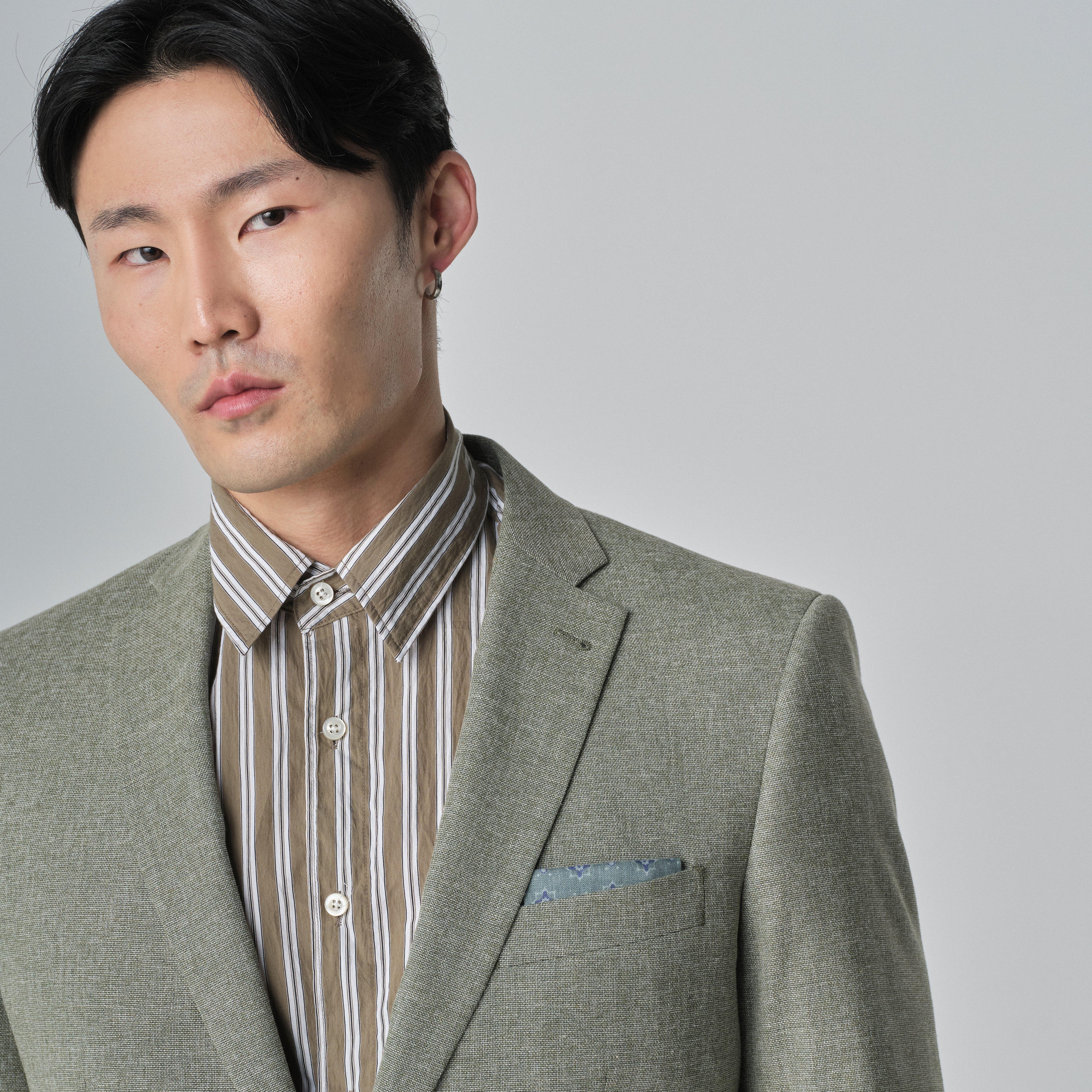 Product thumbnail 4 Olive blazer - Marche Solid Design from Italian Indochino Collection