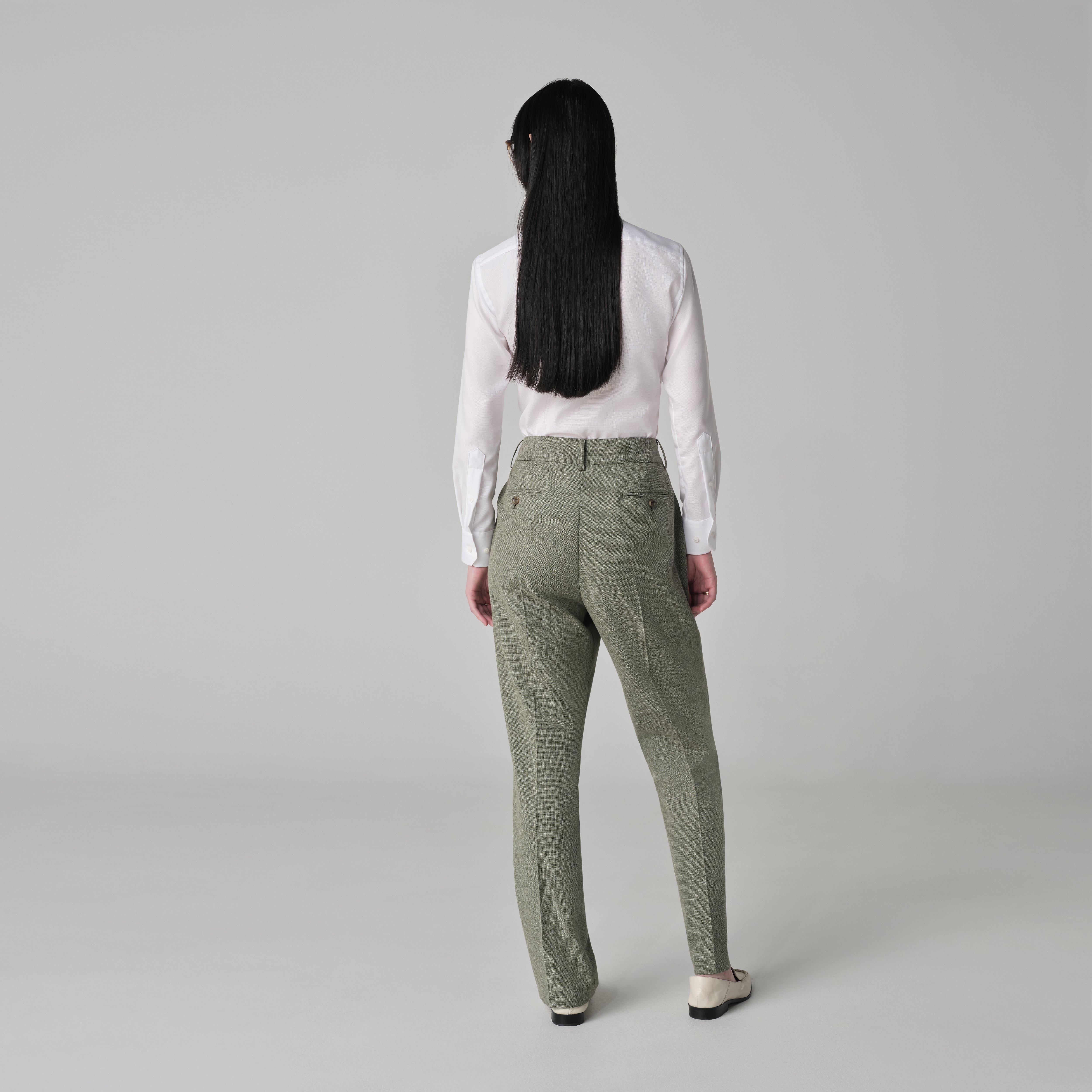 Product thumbnail 2 Olive pants women - Marche Solid Design from Seasonal Indochino Collection