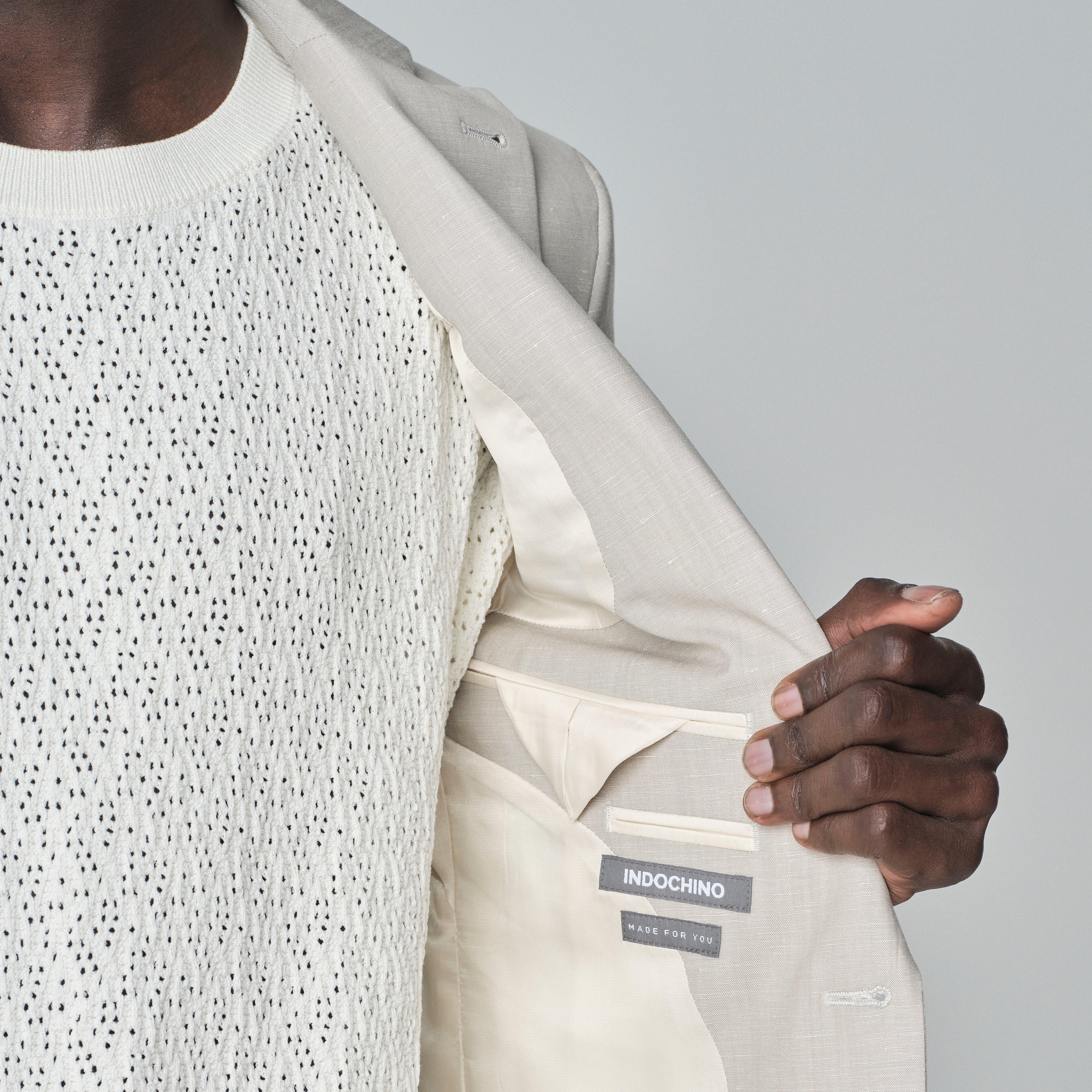 Product thumbnail 3 Ivory blazer - Minori Solid Design from Italian Indochino Collection