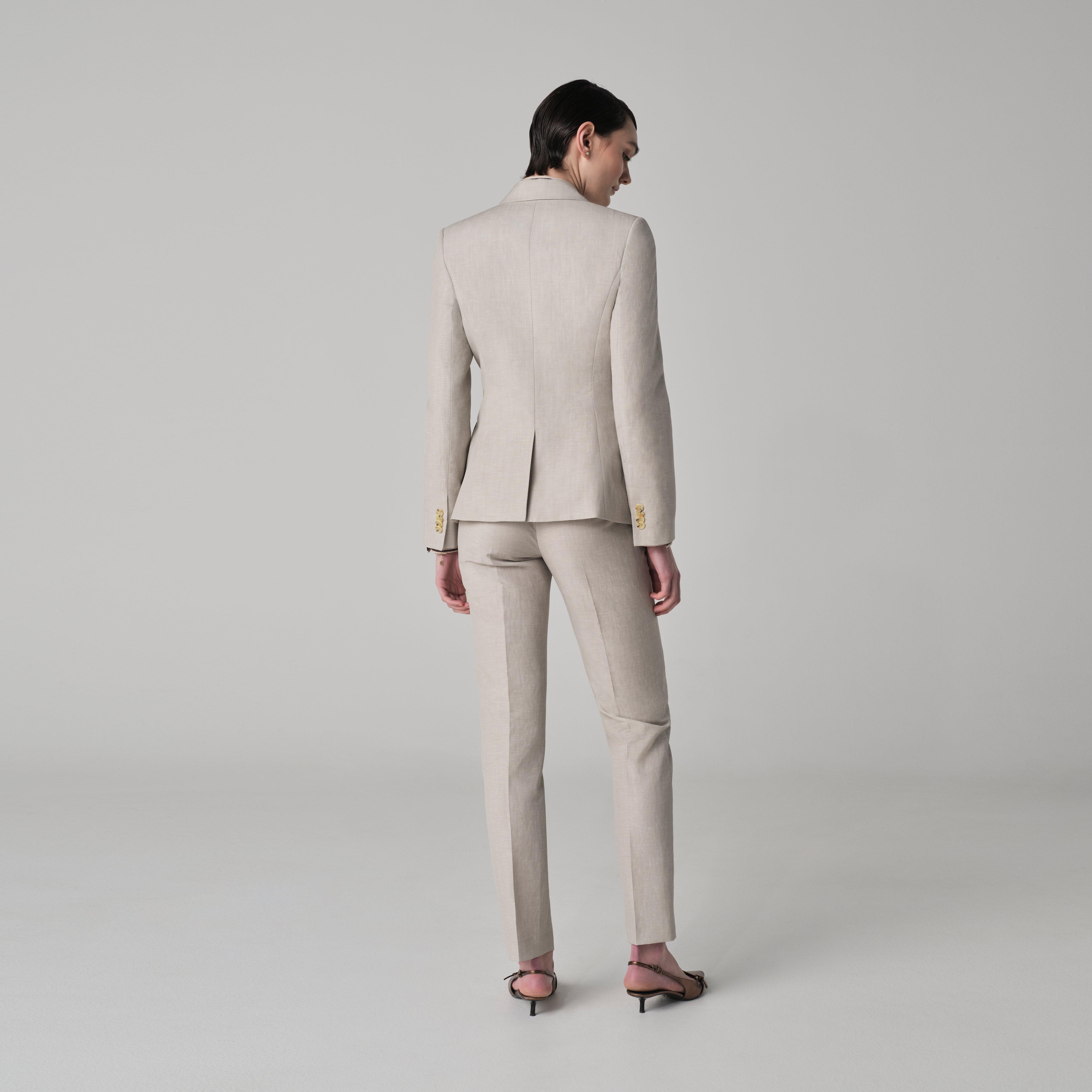Product thumbnail 2 Ivory blazer women - Minori Solid Design from Italian Indochino Collection