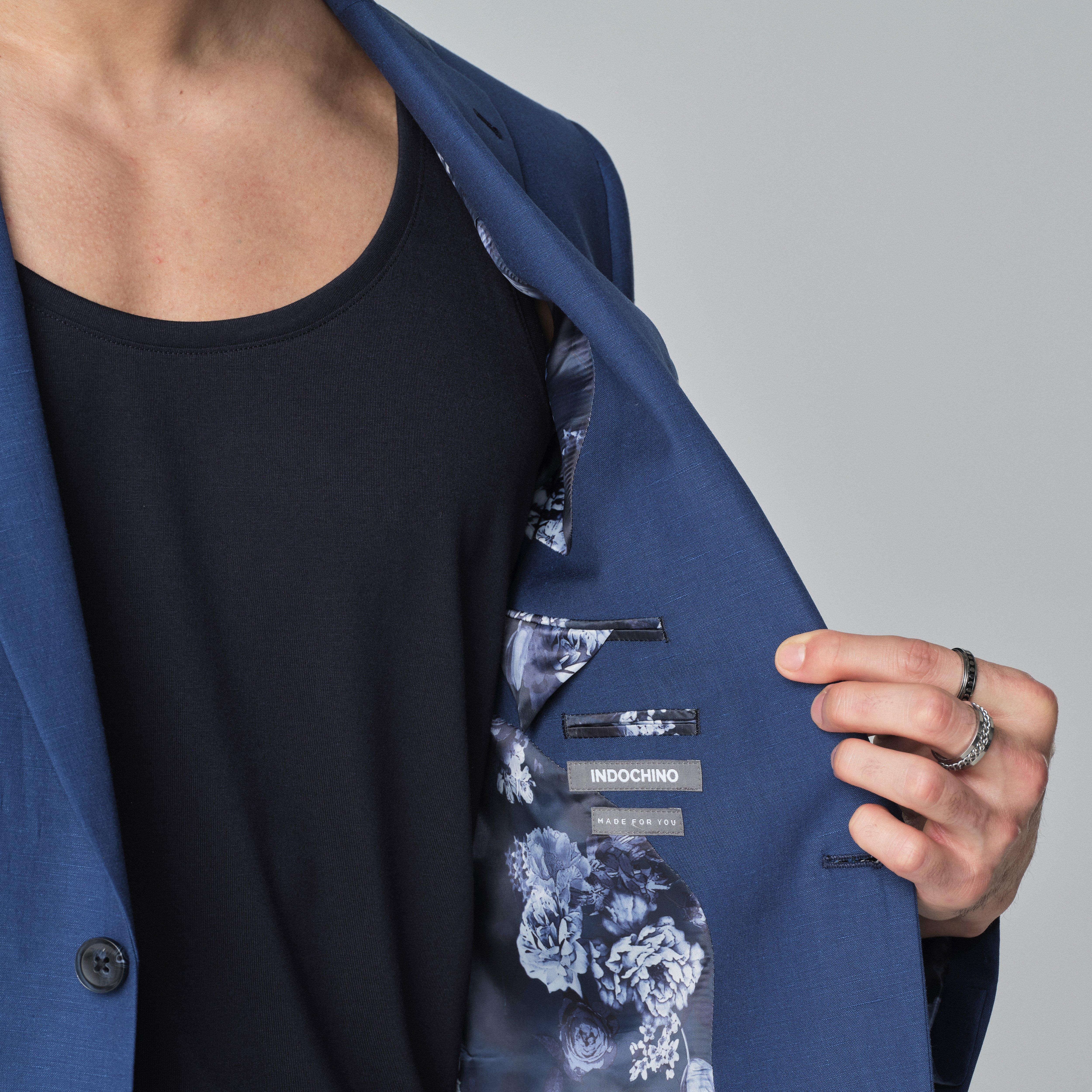 Product thumbnail 3 Blue blazer - Minori Solid Design from Italian Indochino Collection