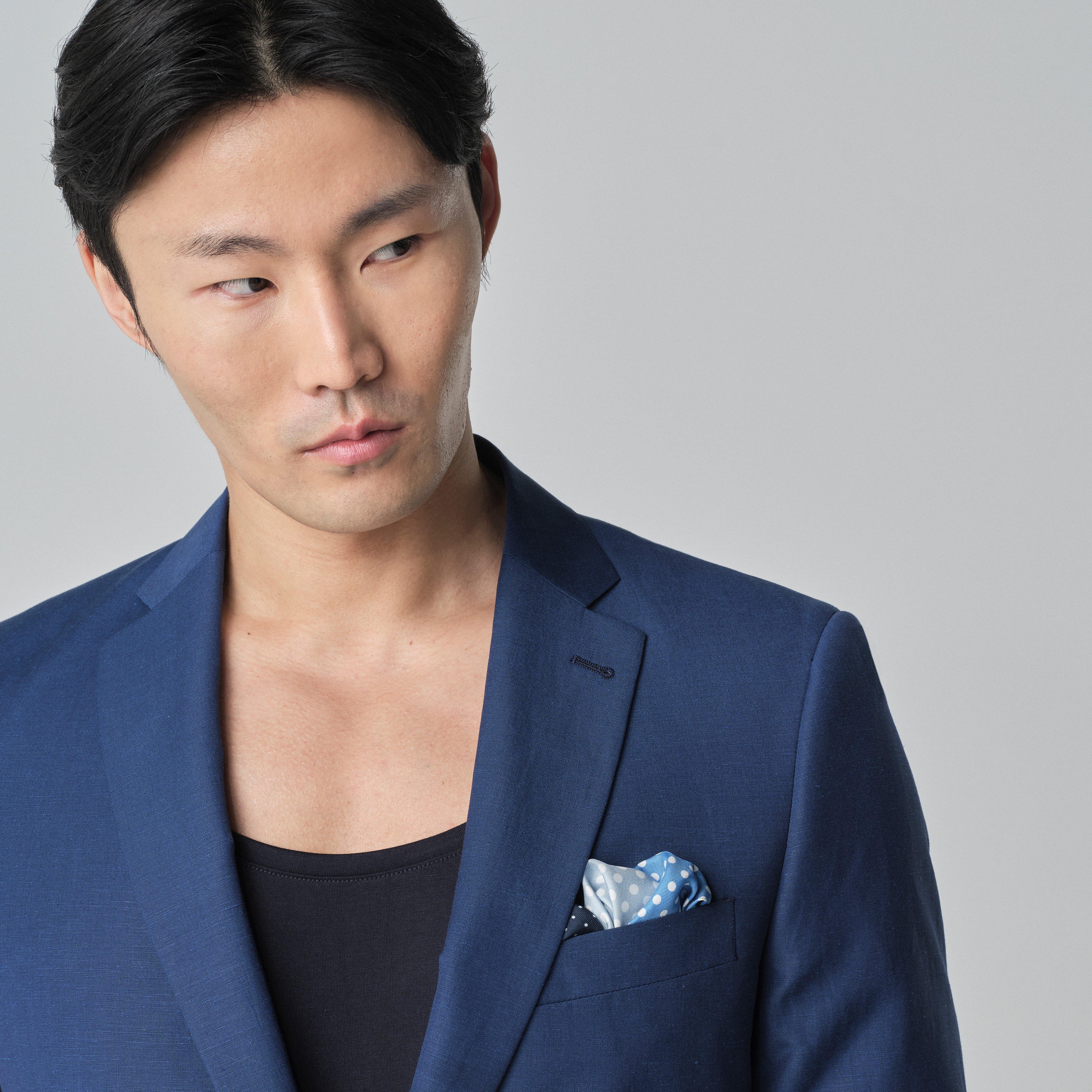 Product thumbnail 4 Blue blazer - Minori Solid Design from Italian Indochino Collection