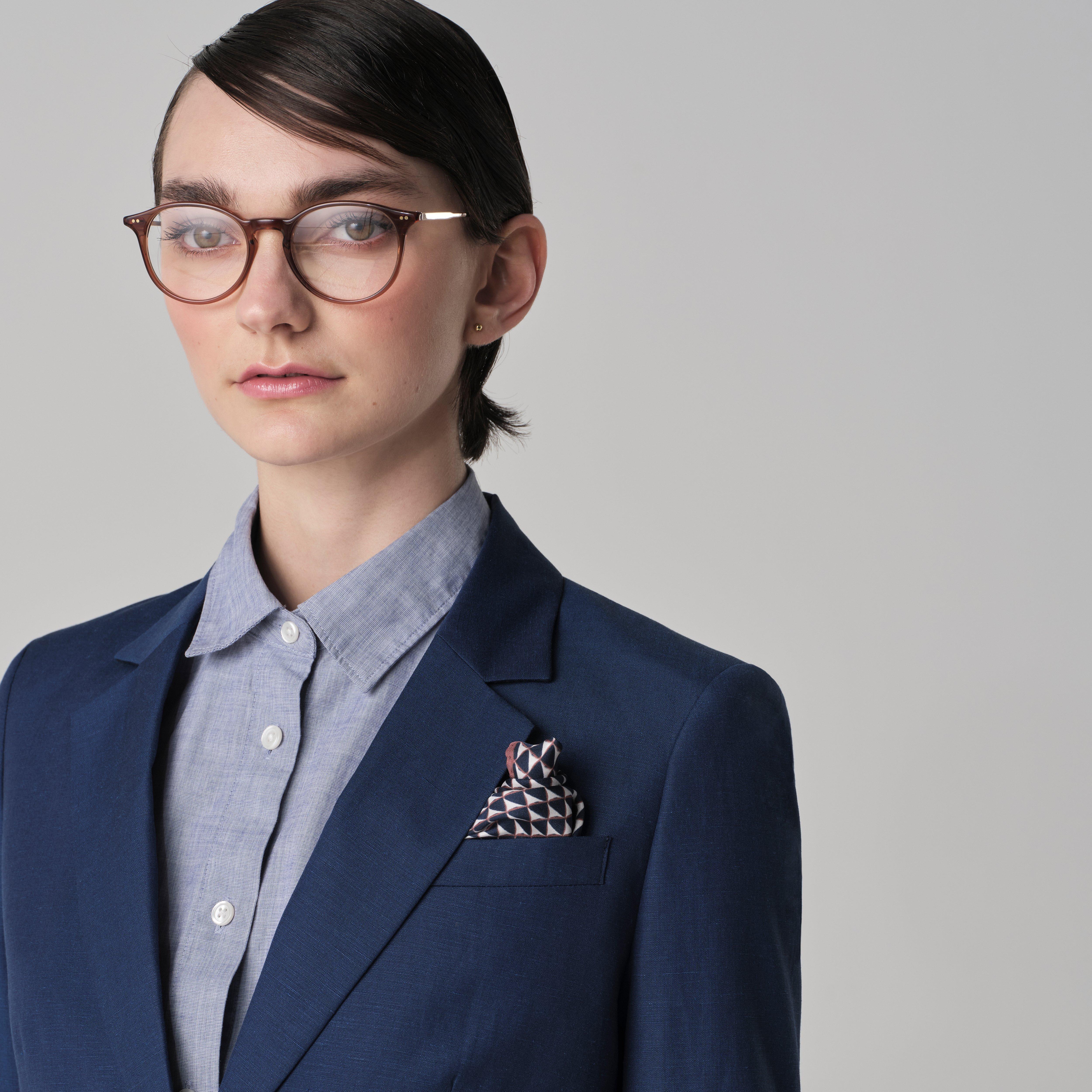 Product thumbnail 4 Blue blazer women - Minori Solid Design from Italian Indochino Collection