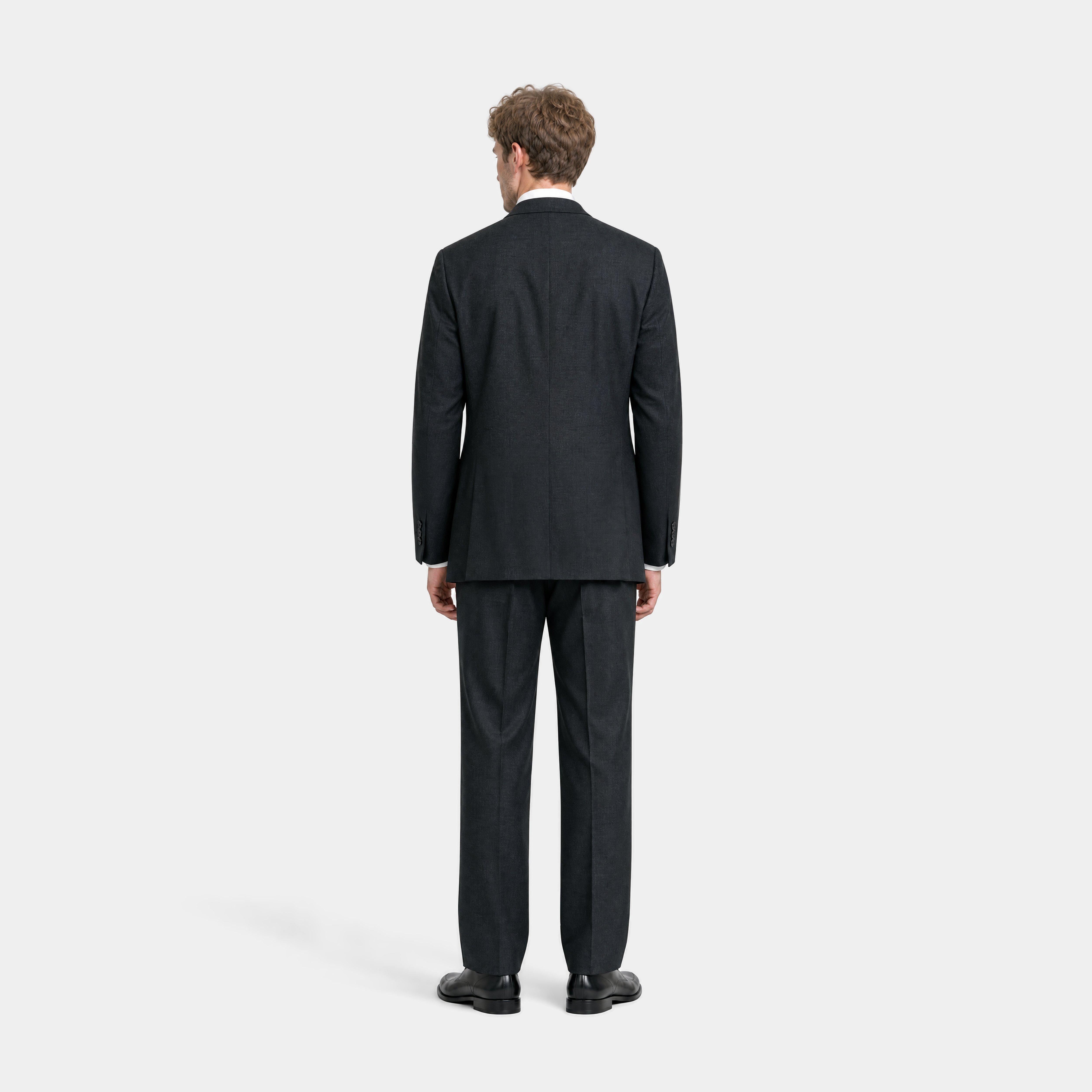 Men's Custom Suits - Minori Wool Linen Deep Teal Suit | INDOCHINO