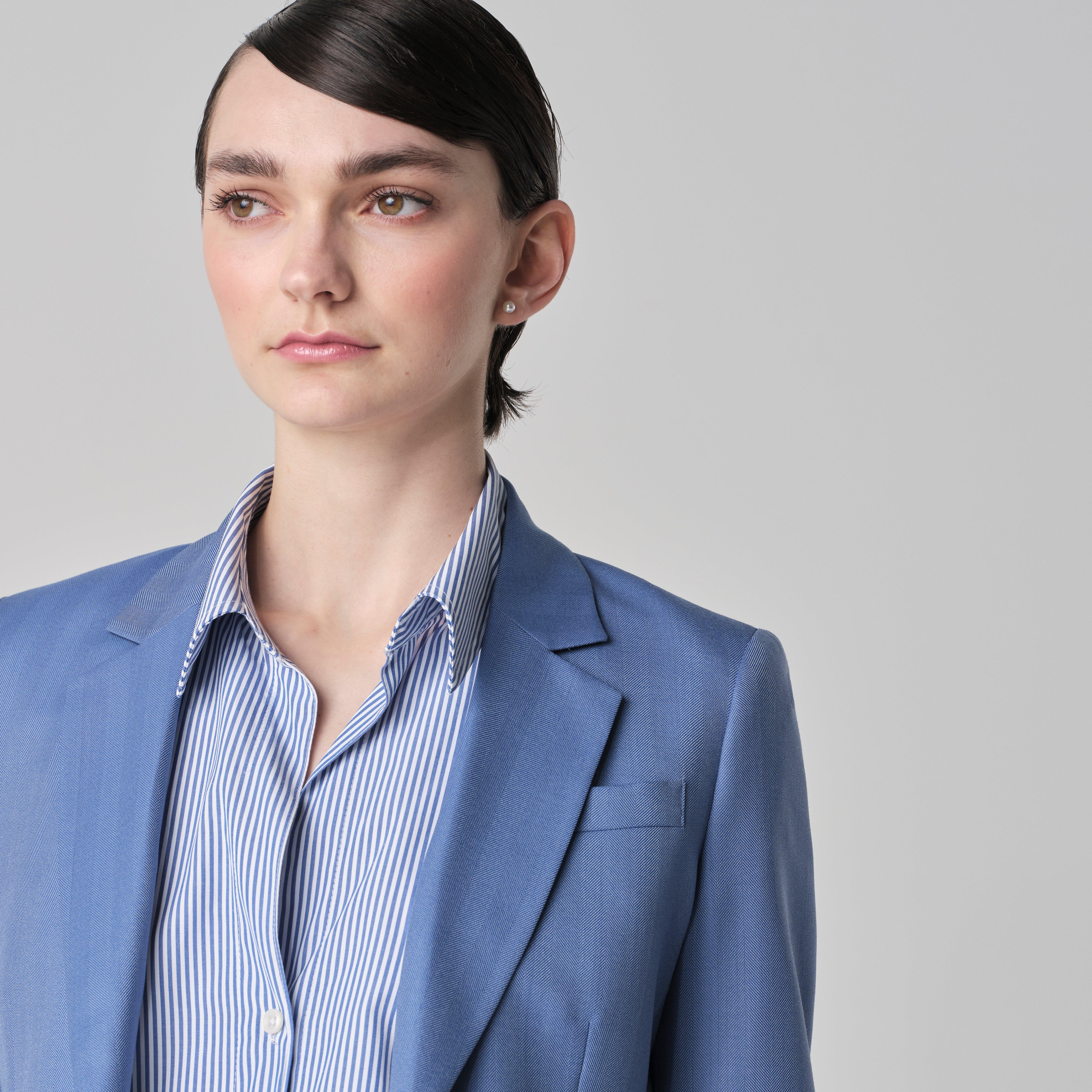Product thumbnail 4 Blue blazer women - Modica Herringbone Design from Italian Indochino Collection