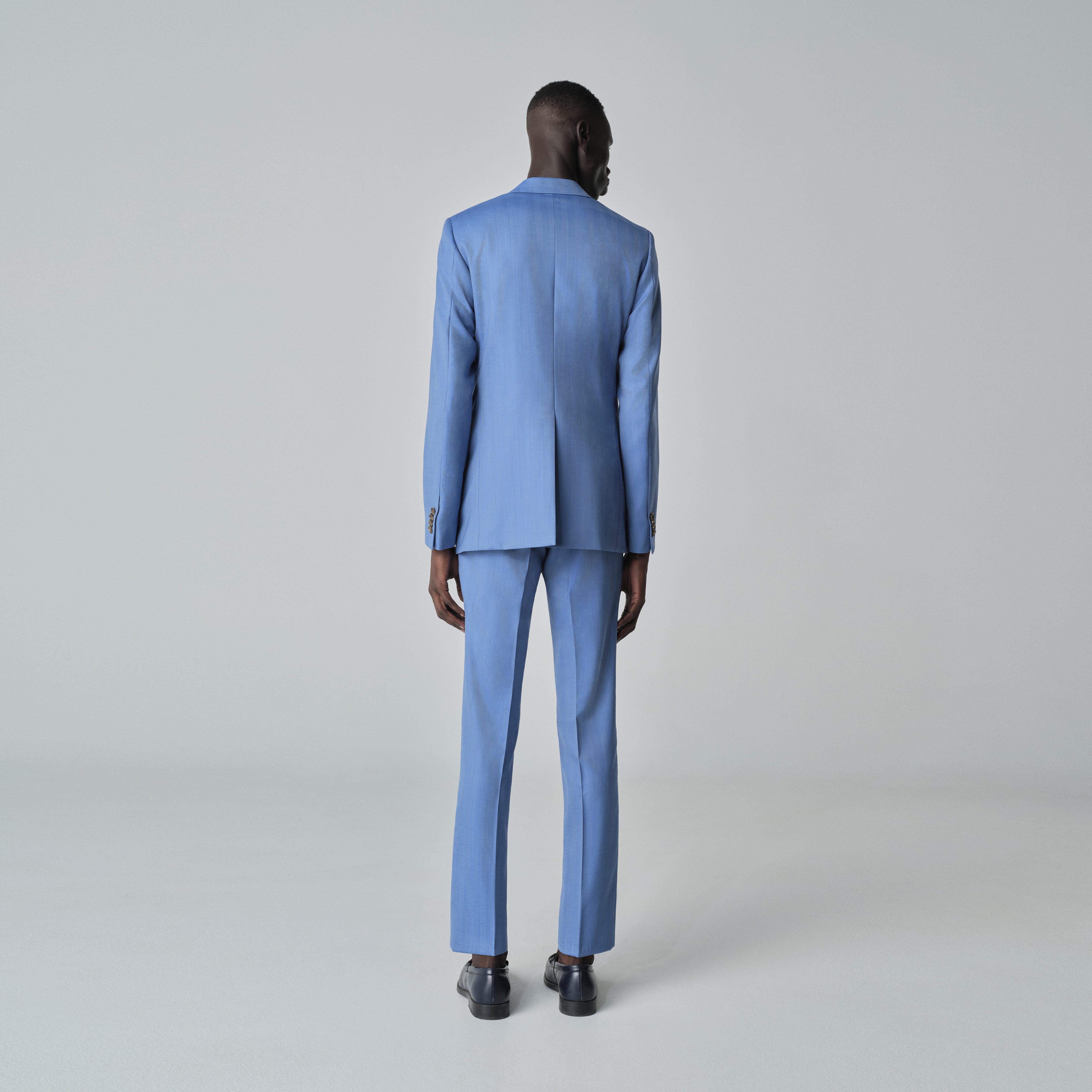 Product thumbnail 2 Blue suit - Modica Herringbone Design from Italian Indochino Collection