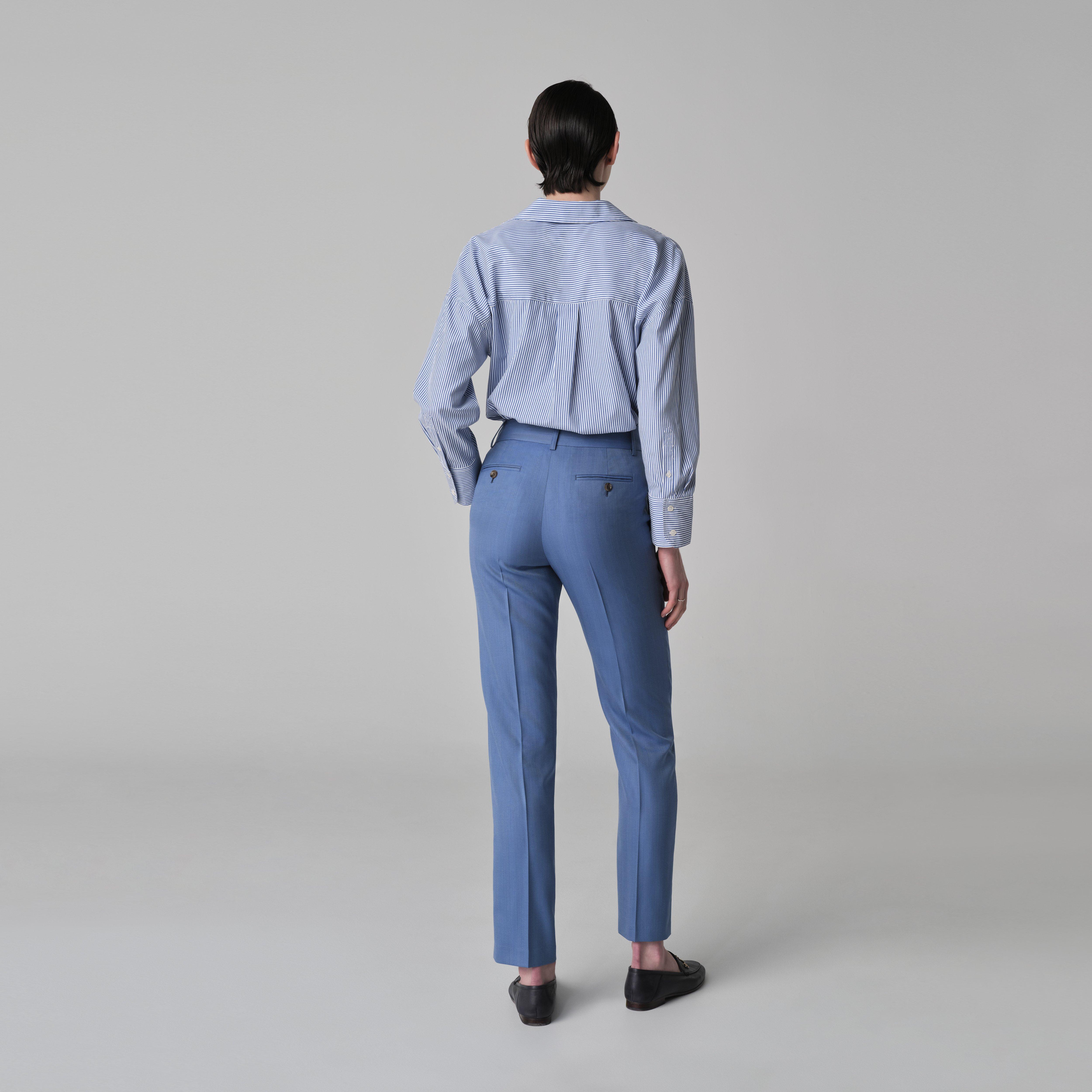 Product thumbnail 4 Blue suit women - Modica Herringbone Design from Italian Indochino Collection
