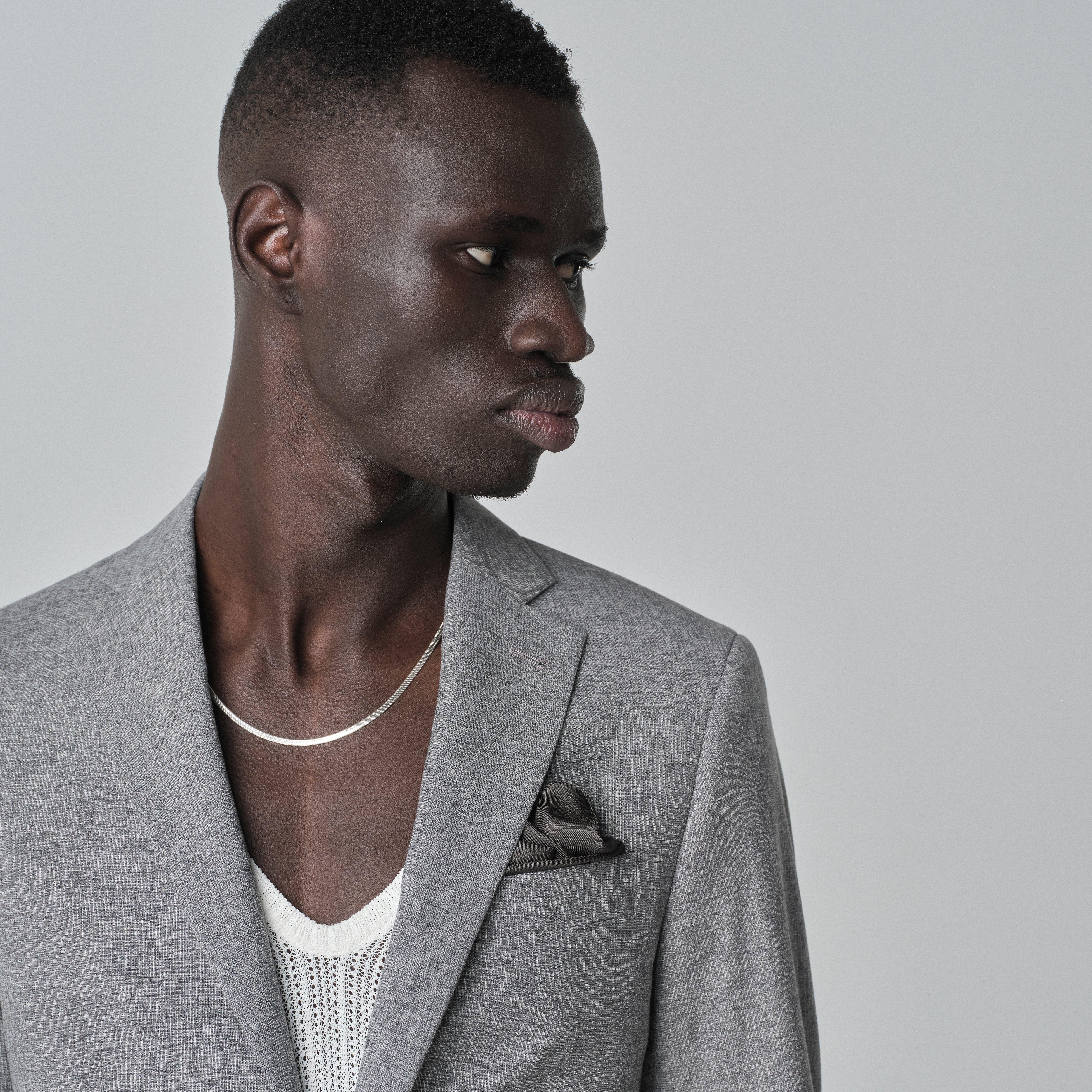 Product thumbnail 4 Gray blazer - Montella Solid Design from Italian Indochino Collection