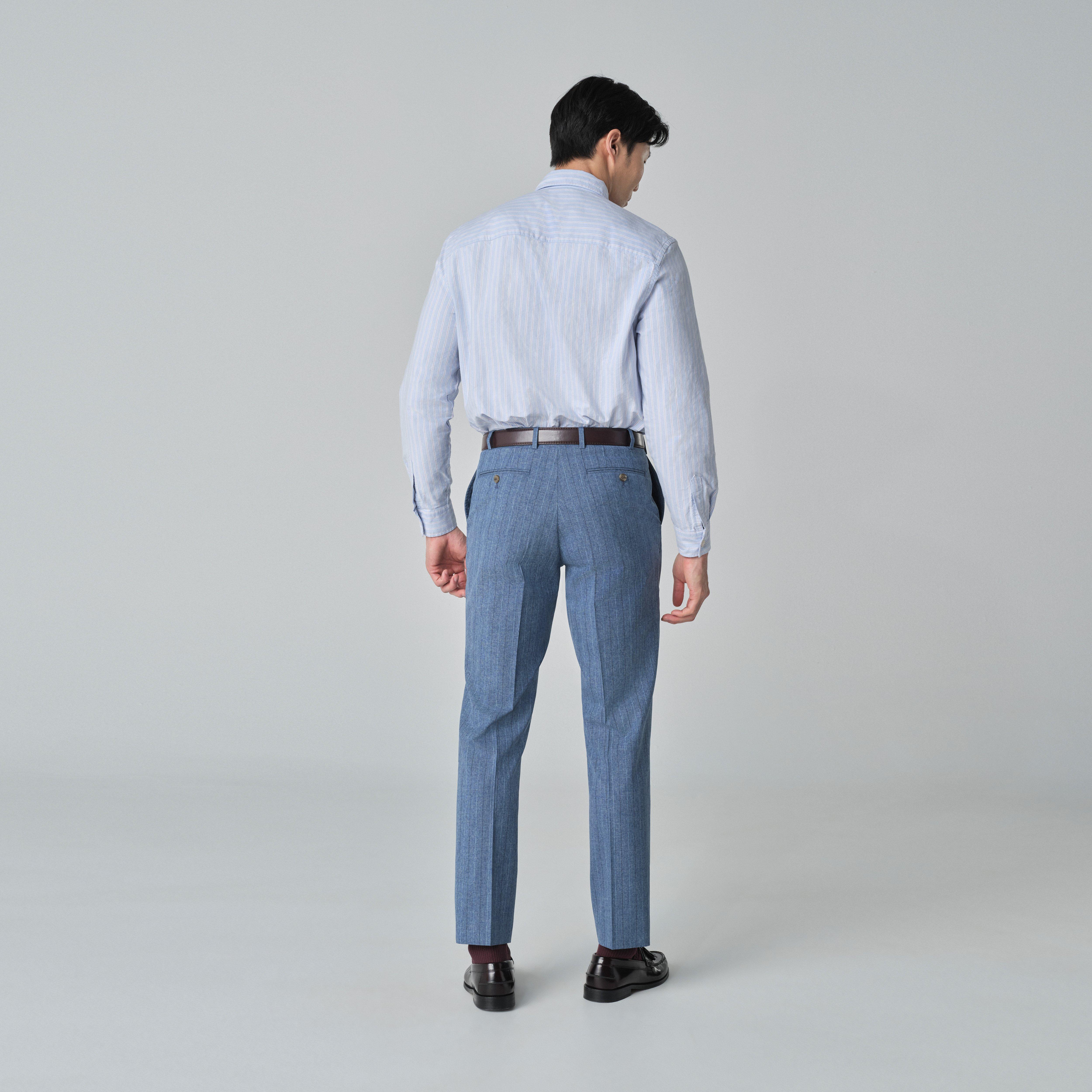 Product thumbnail 2 Blue pants - Montella Striped Design from Seasonal Indochino Collection