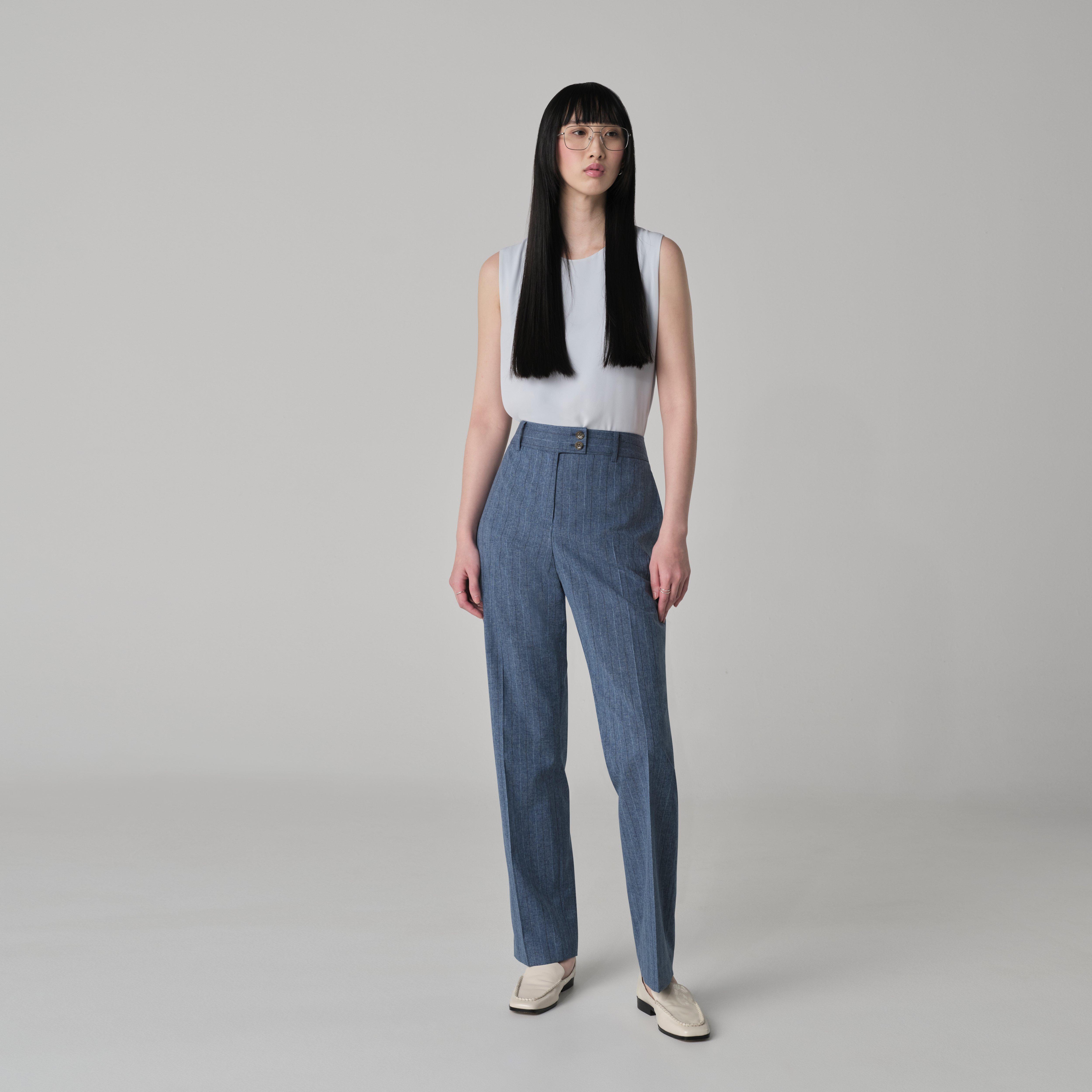 Product thumbnail 3 Blue suit women - Montella Striped Design from Spring / Summer Indochino Collection