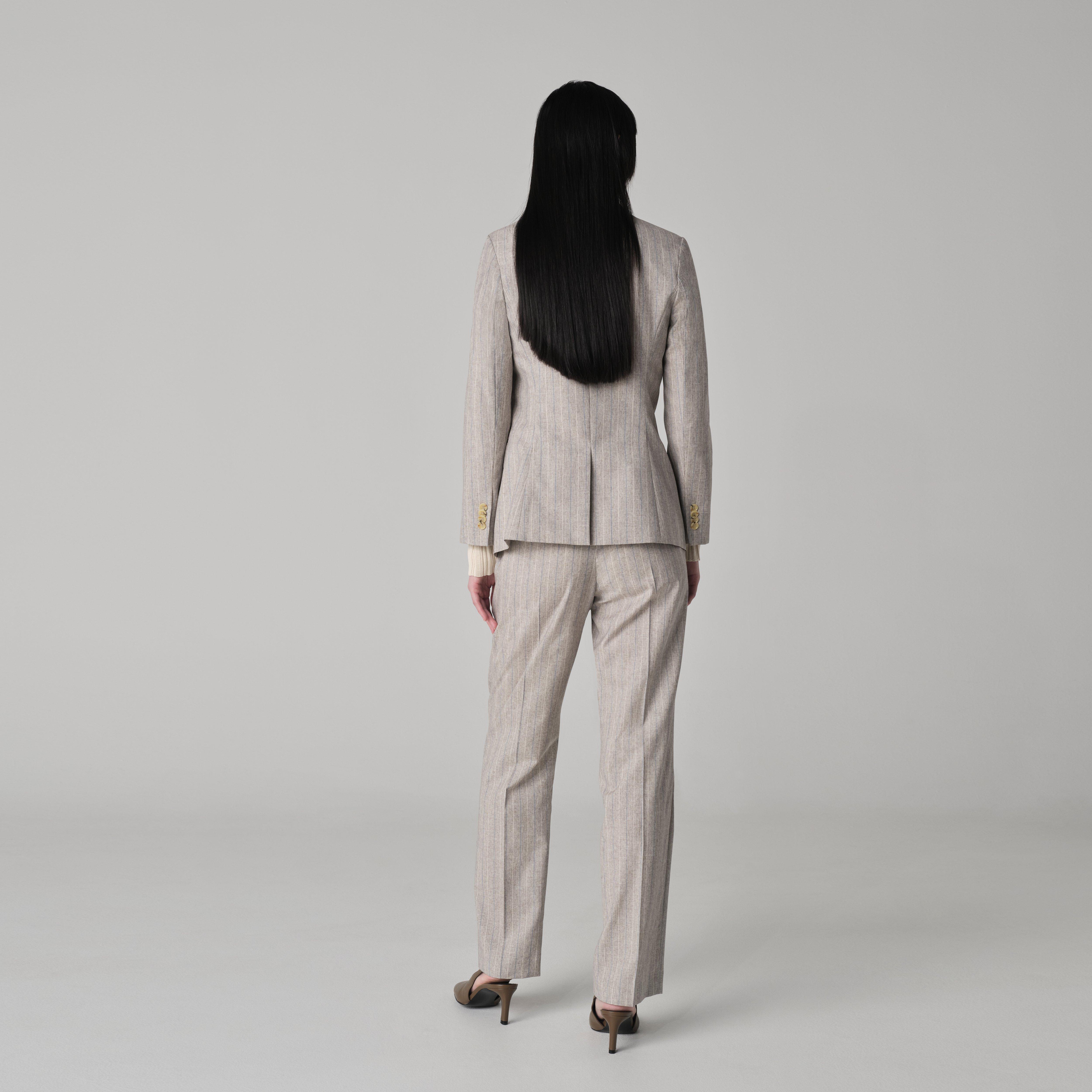 Product thumbnail 2 Cream suit women - Montella Striped Design from Spring / Summer Indochino Collection