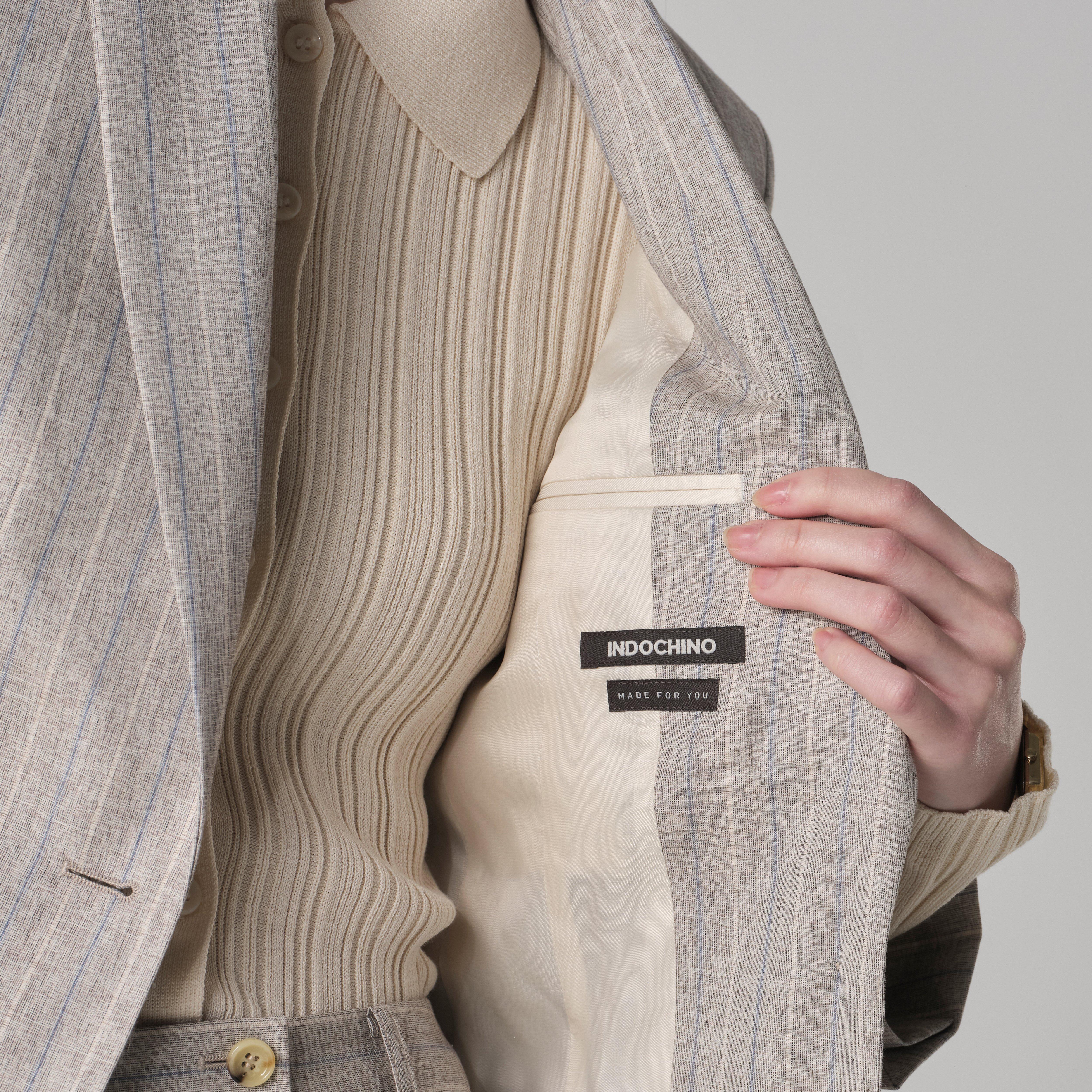 Product thumbnail 5 Cream suit women - Montella Striped Design from Spring / Summer Indochino Collection