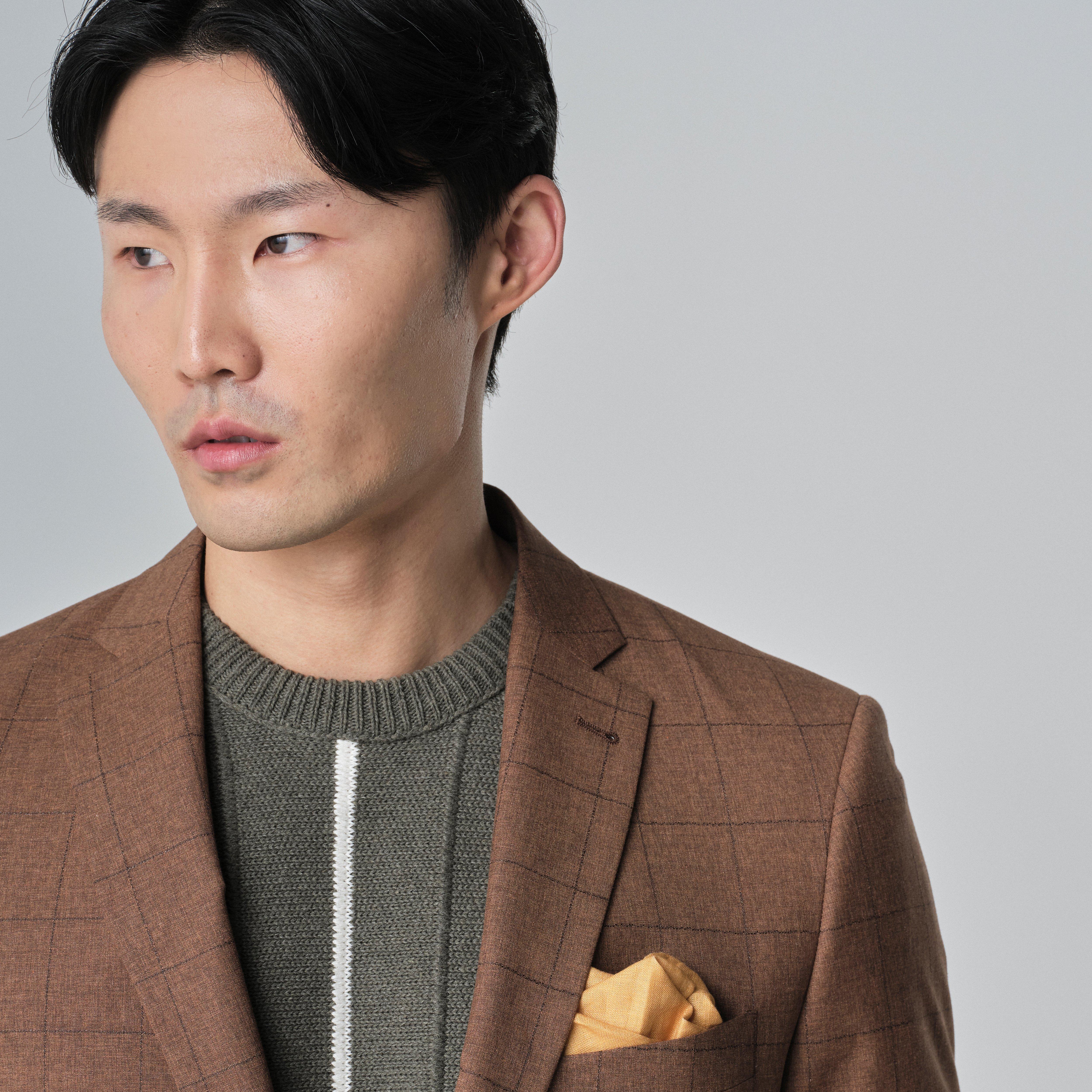 Product thumbnail 4 Brown blazer - Montella Checked Design from Italian Indochino Collection